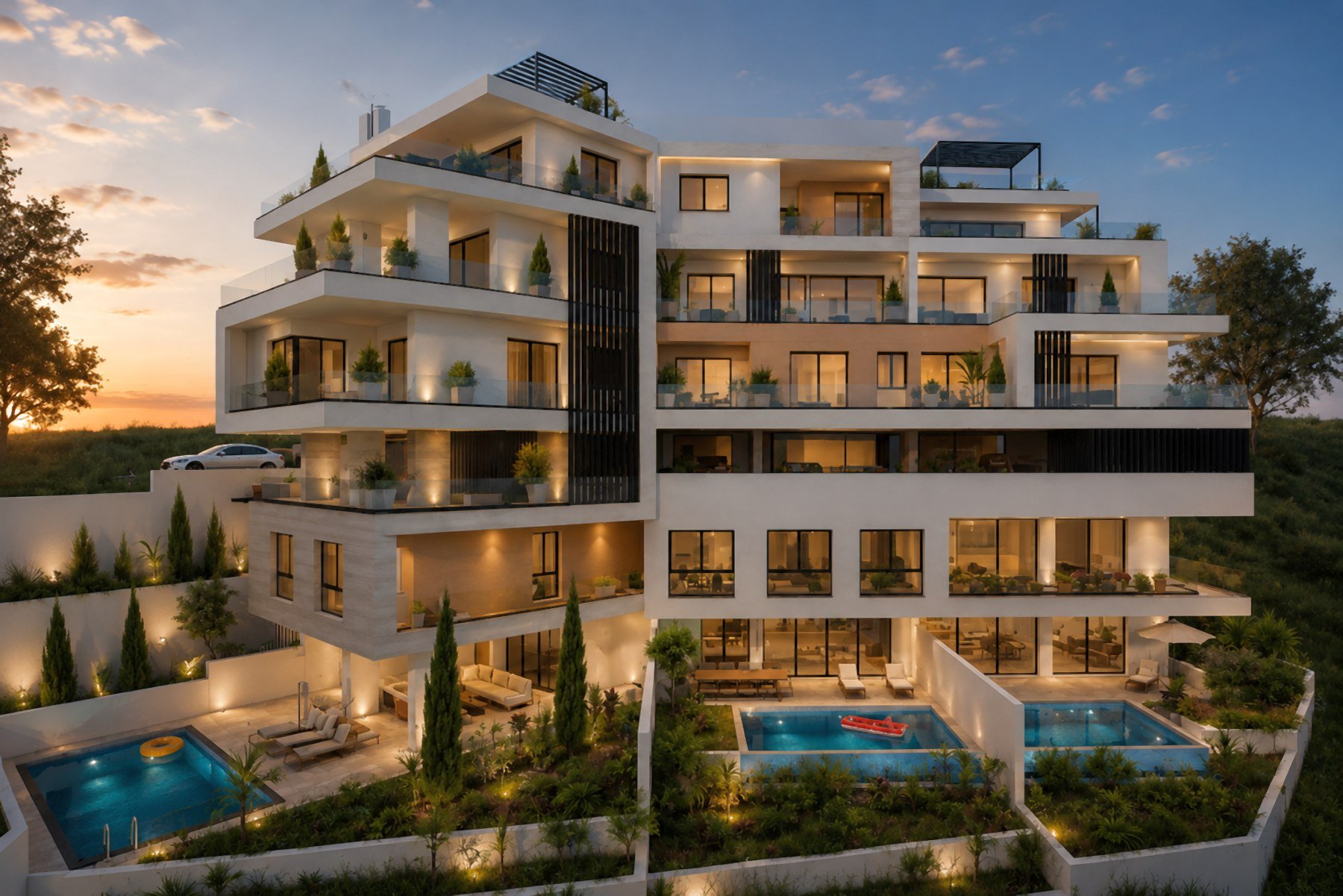  Four Bedroom Sea View Penthouse in Agios Athanasios, Limassol - 物件實景
