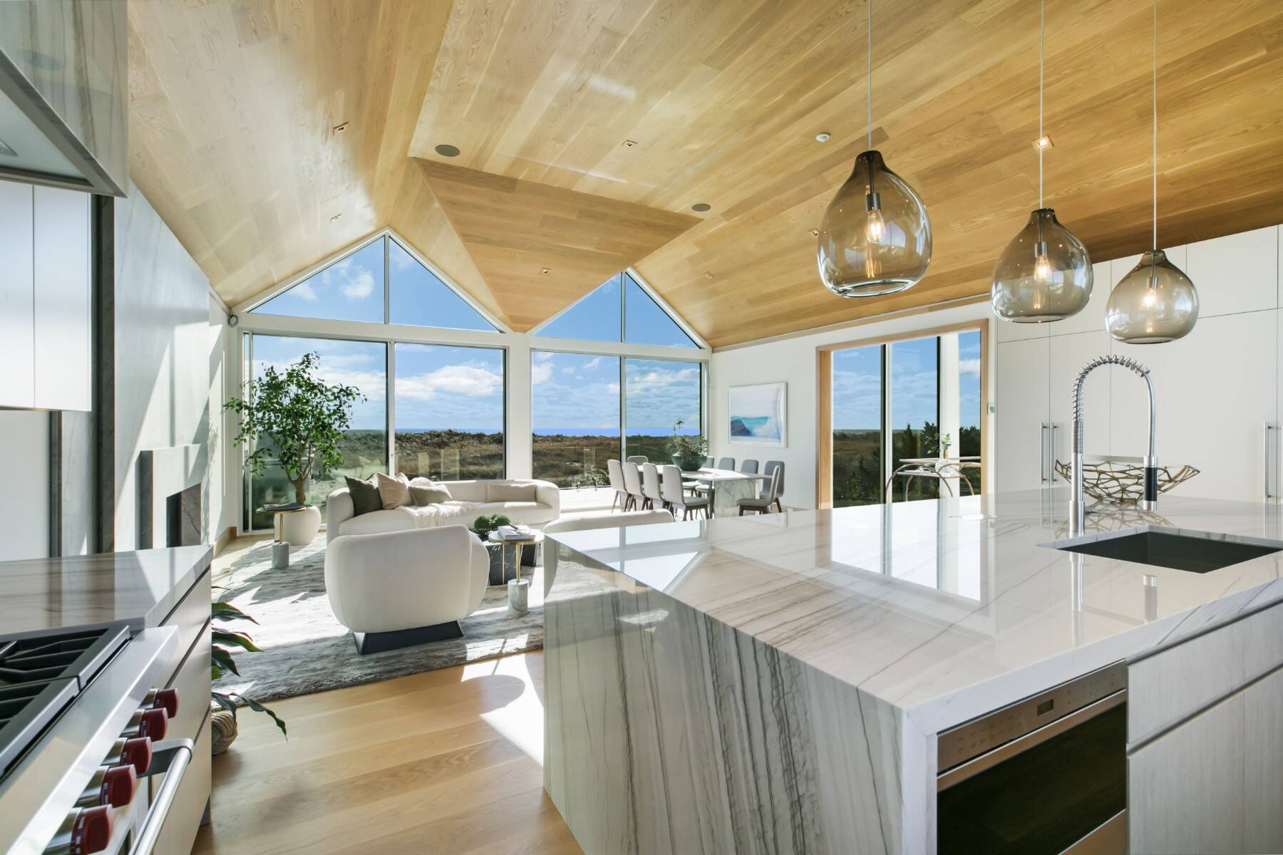  BRAND NEW MODERN OCEANFRONT w/ POOL on 2.6 ACRES IN AMAGANSETT - 物件實景