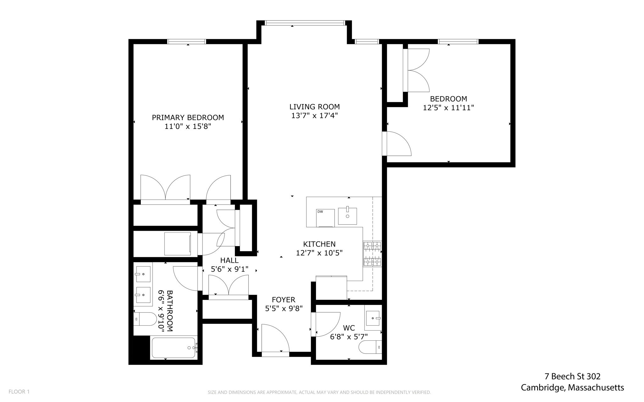  7 Beech Street, Unit 302, Cambridge, MA, 02140 - 物件實景
