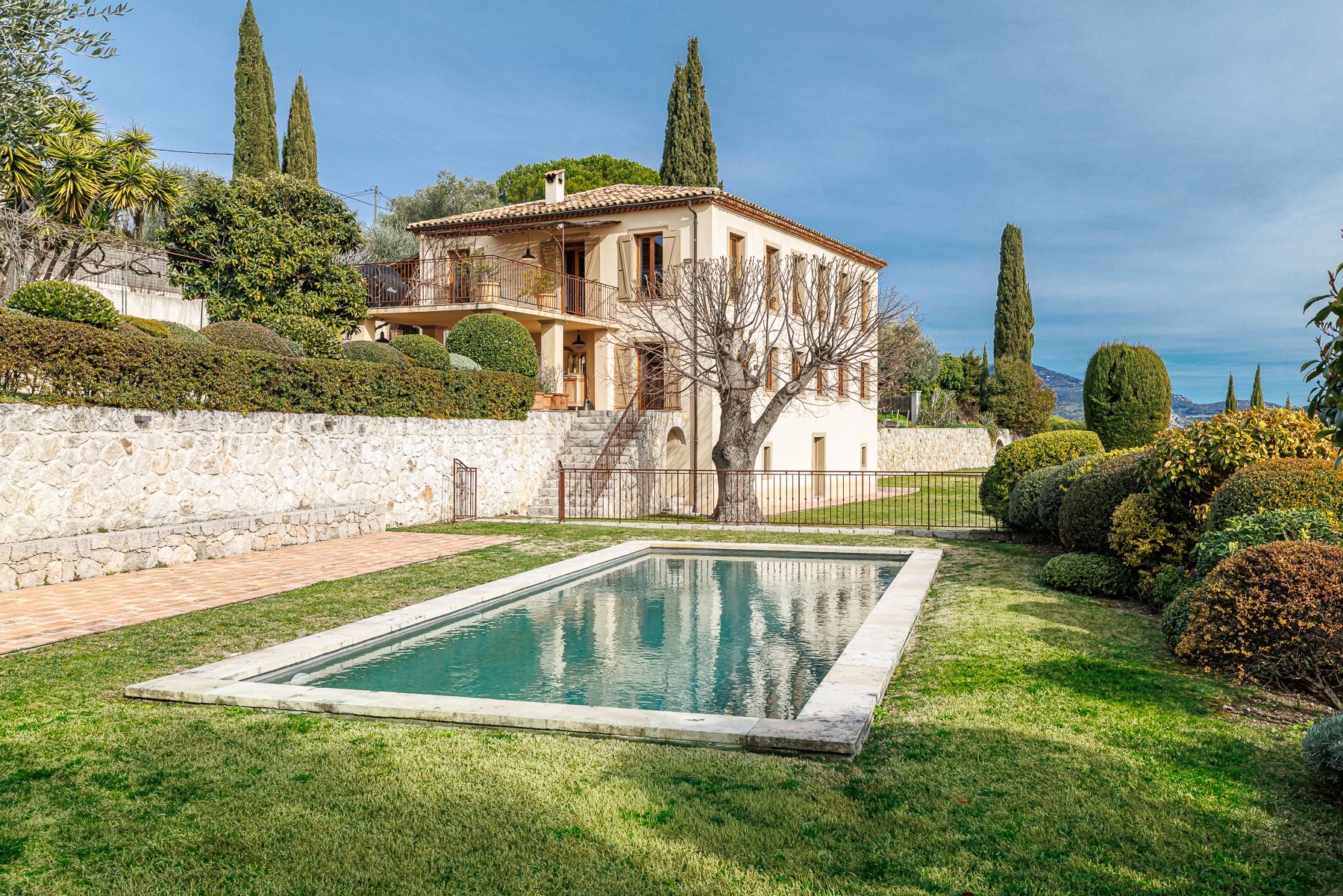  Renovated niçoise bastide with pool for sale in Gairaut, Nice: panoramic sea vi… - 物件實景