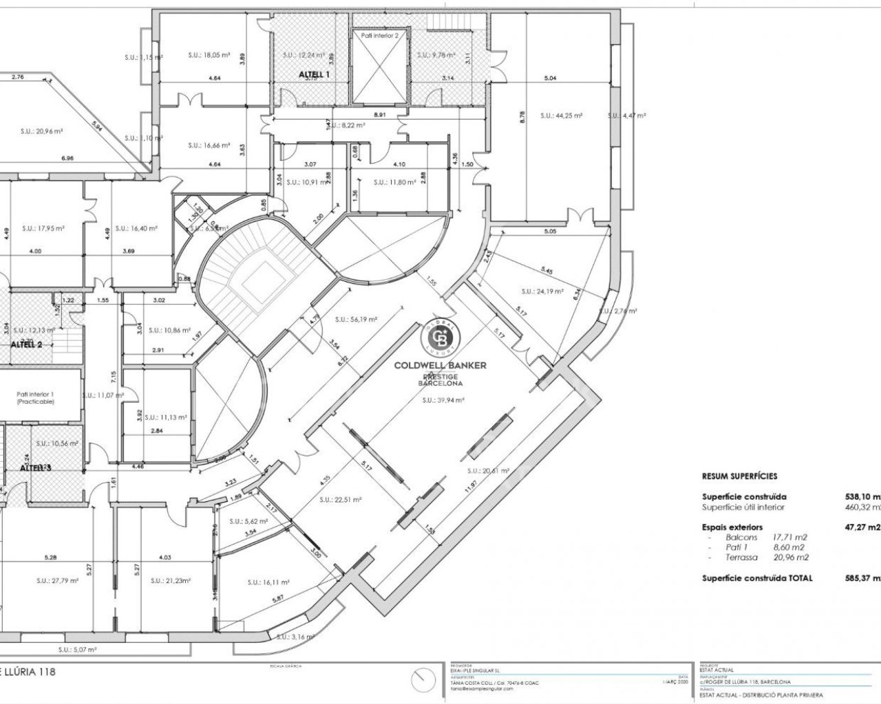 Barcelona, Barcelona, Eixample, La Dreta de l'Eix, Barcelona, Catalonia, ES, 20 Bedrooms Bedrooms, ,10 BathroomsBathrooms,Residential,For Sale,Barcelona, Barcelona, Eixample, La Dreta de l'Eix,1628049