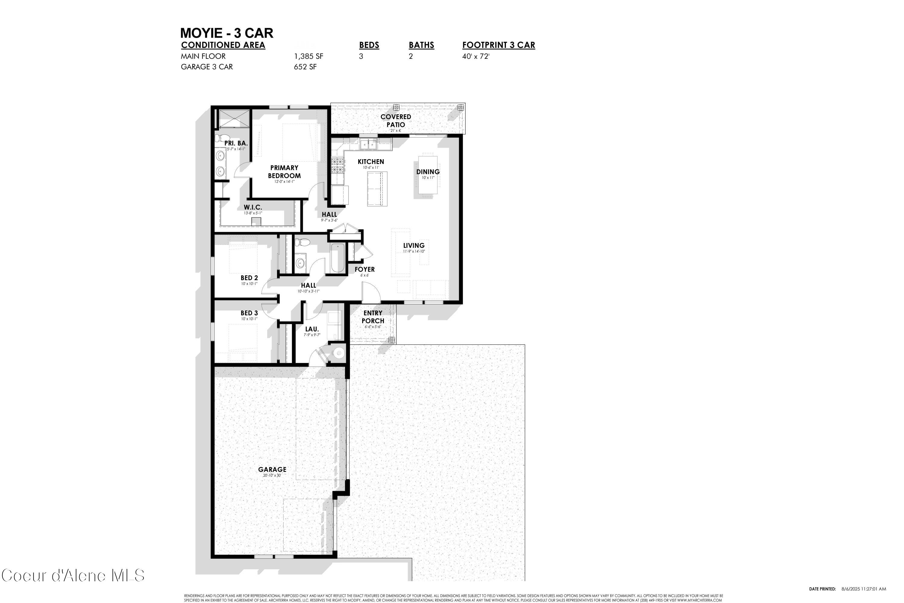 Post Falls, Idaho, 83854, United States, 3 Bedrooms Bedrooms, ,2 BathroomsBathrooms,Residential,For Sale,2030369