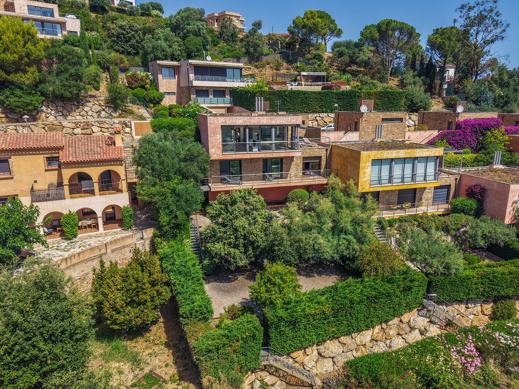  Corner townhouse with pool and sea views near Sa Riera, Begur - 物件實景