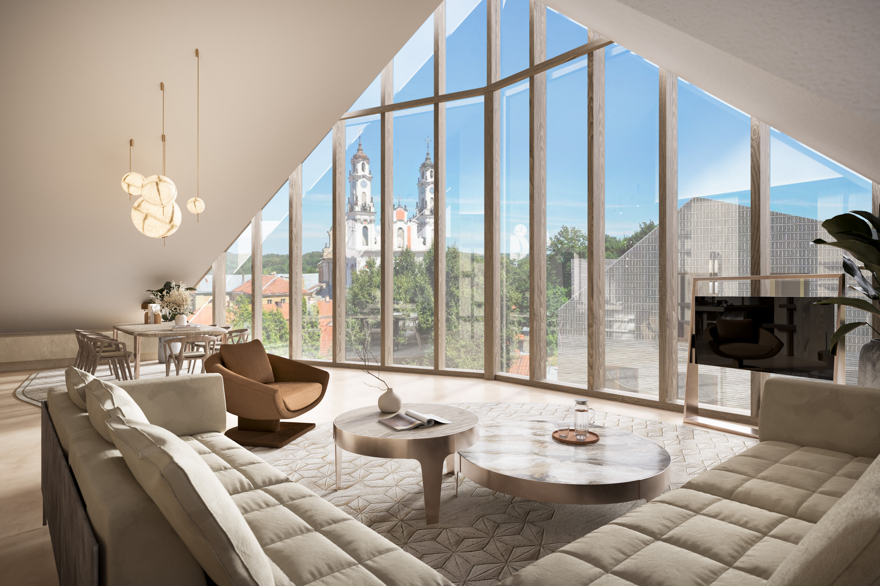 An Impressive Apartment with Two Terraces in ?Sangušku Parkas?