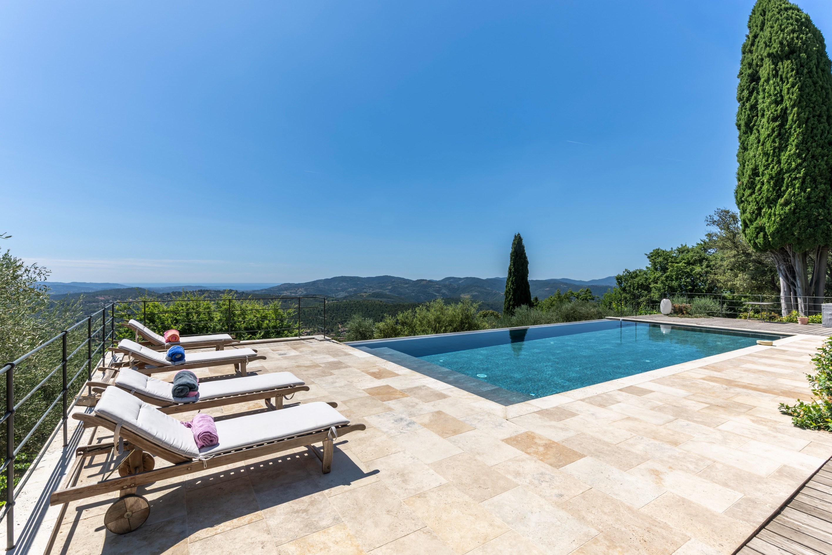  Le Tignet, renovated villa for sale with panoramic sea views, infinity pool and… - 物件實景