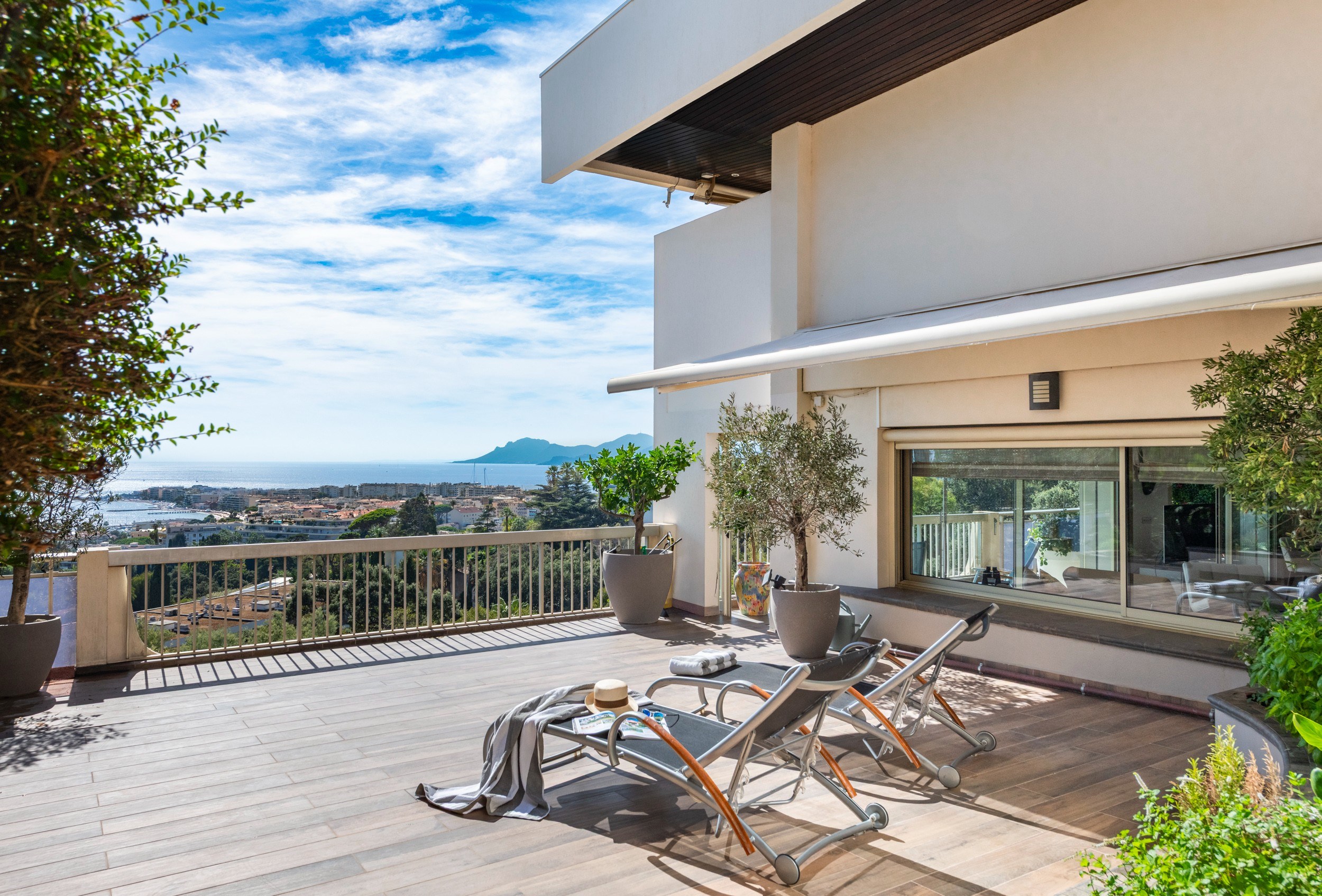  Cannes residential area, unique penthouse with panoramic sea view - 物件實景