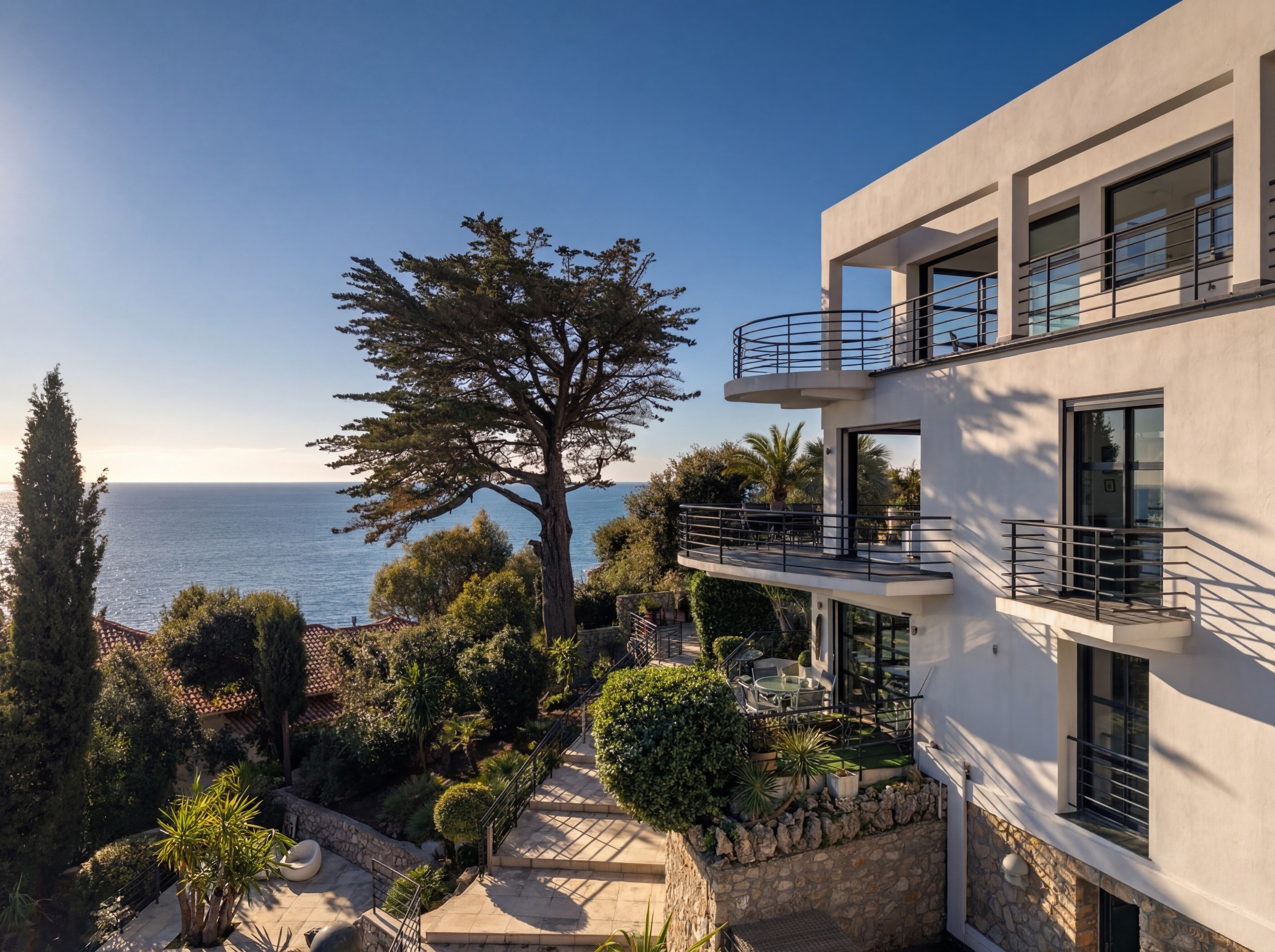  Cannes Californie villa 300 sqm sea view Cap d’Antibes 6 bedroom pool guest apa… - 物件實景