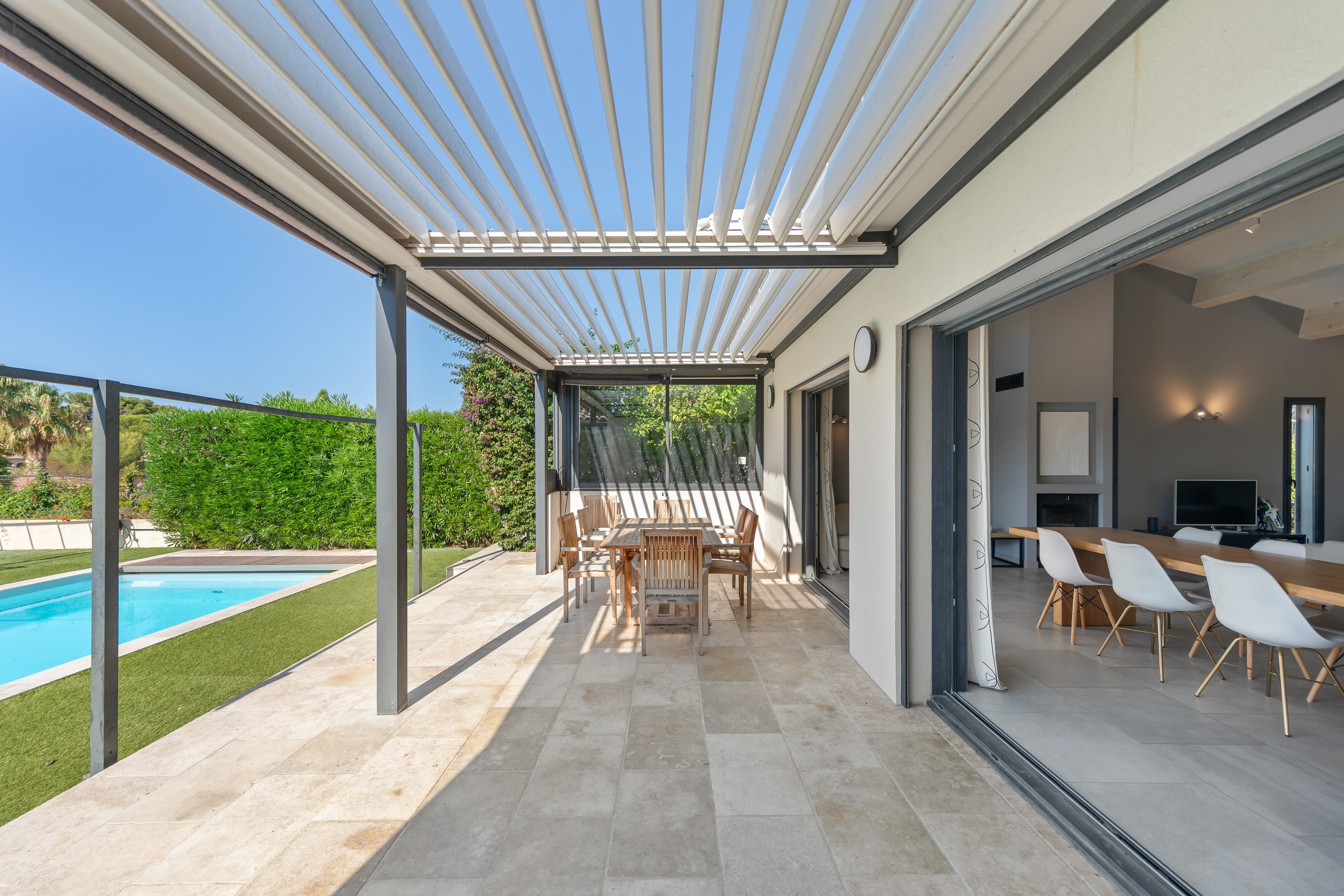  Sanary-sur-Mer, Beaucours – Villa with Swimming Pool and Sea Glimpse, Beach Wit… - 物件實景