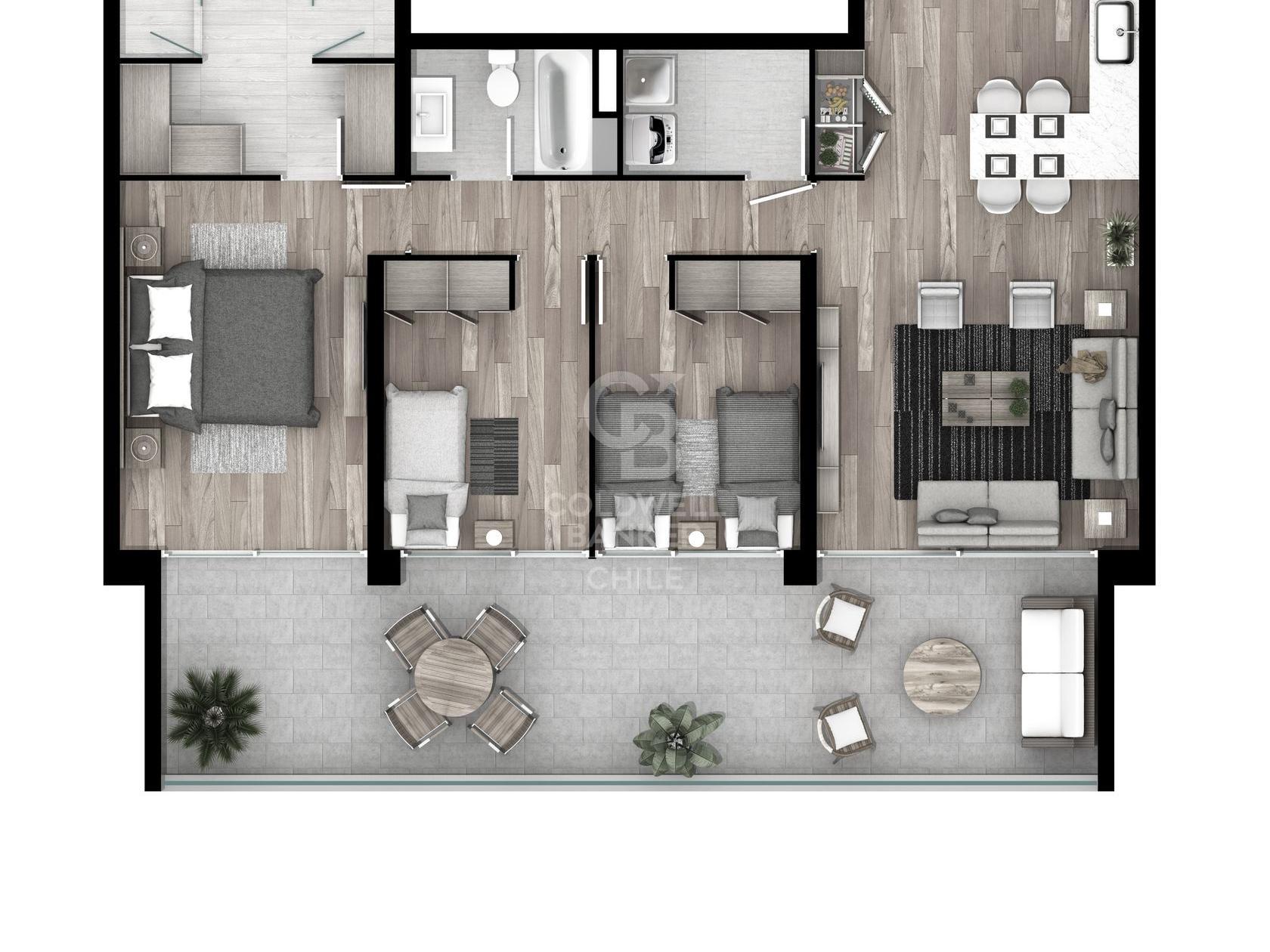 Vitacura, Chile, 2 Bedrooms Bedrooms, ,2 BathroomsBathrooms,Residential,For Sale,1695330