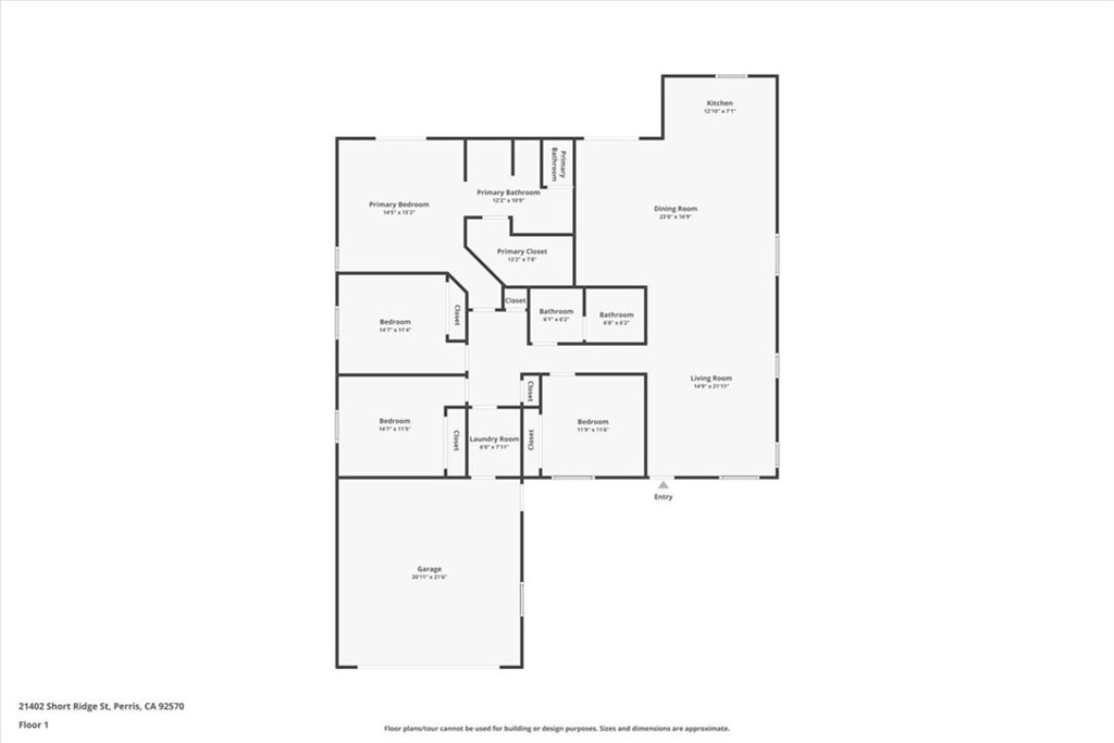 Perris, California, 92570, United States, 4 Bedrooms Bedrooms, ,2 BathroomsBathrooms,Residential,For Sale,1995391
