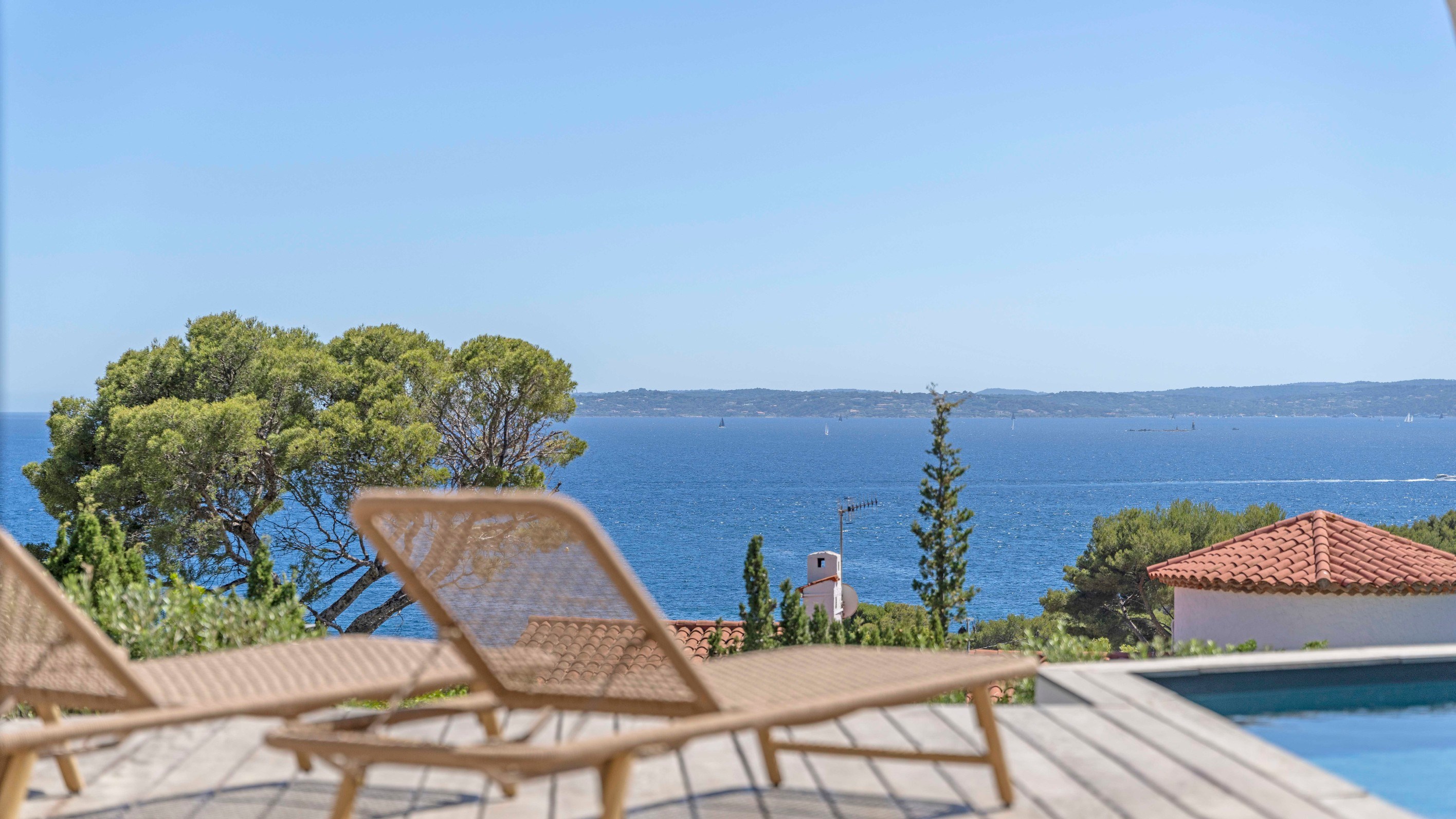  Luxury sea view villa in Les Issambres with heated pool view on Saint-Tropez - 物件實景