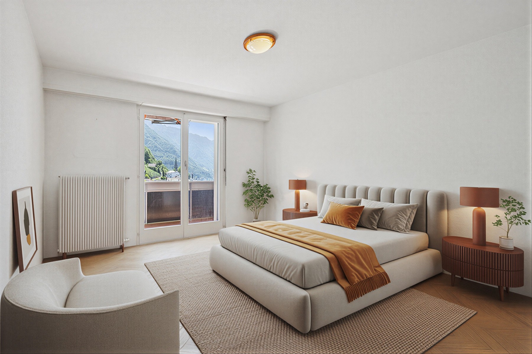  Stunning 2.5-room top-floor apartment with a panoramic balcony in Montreux - 物件實景