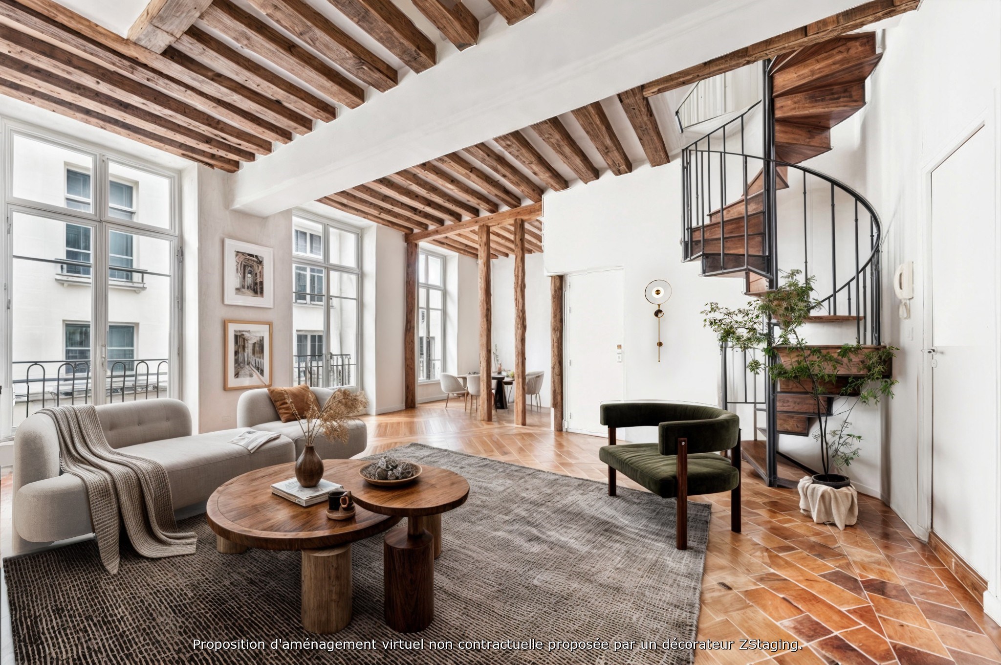  Paris 3rd - Bretagne/Turenne - Charming duplex of 94.96 m² preserved and tastef… - 物件實景