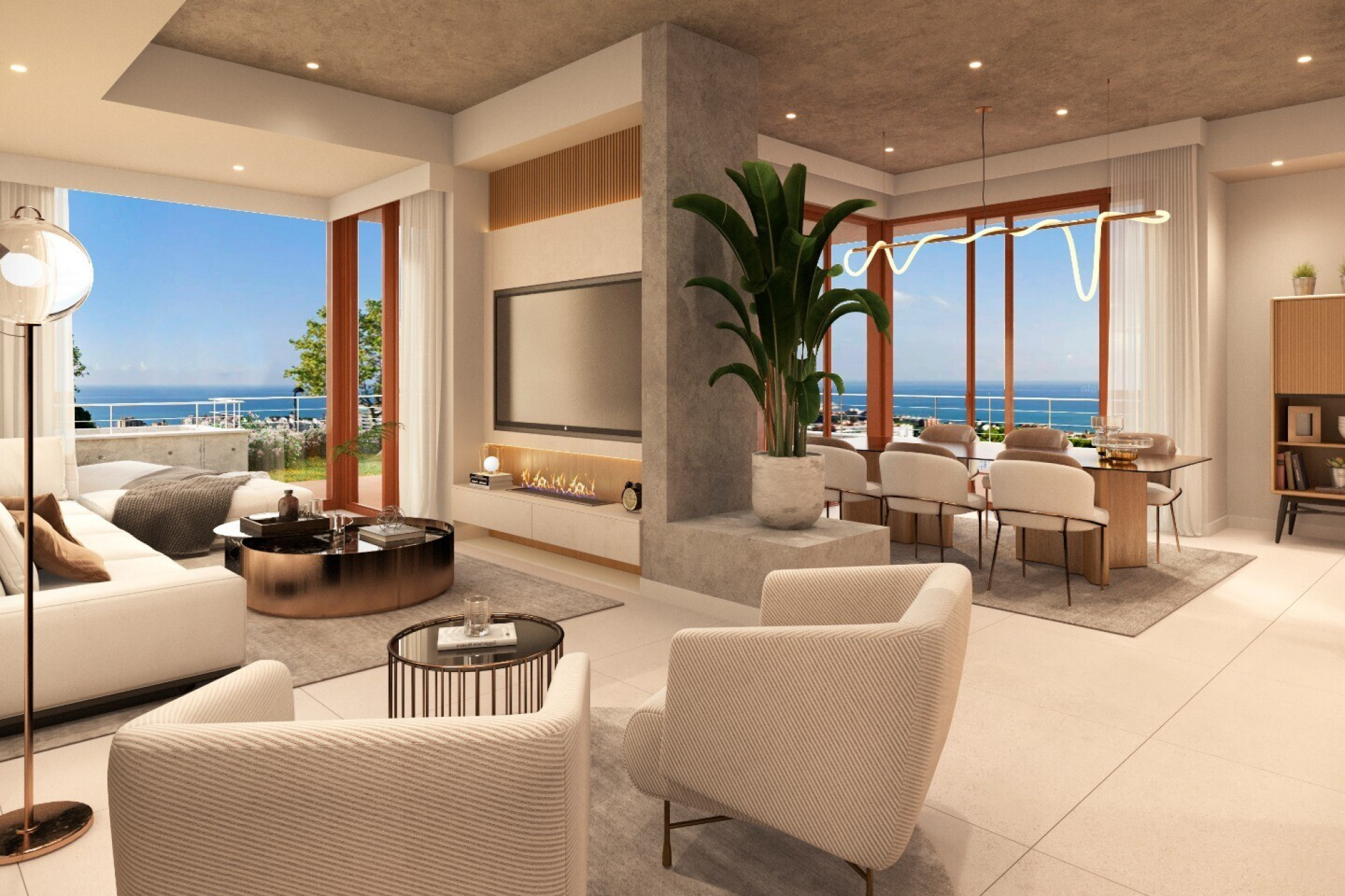  Designer house with panoramic sea views in Caldes d