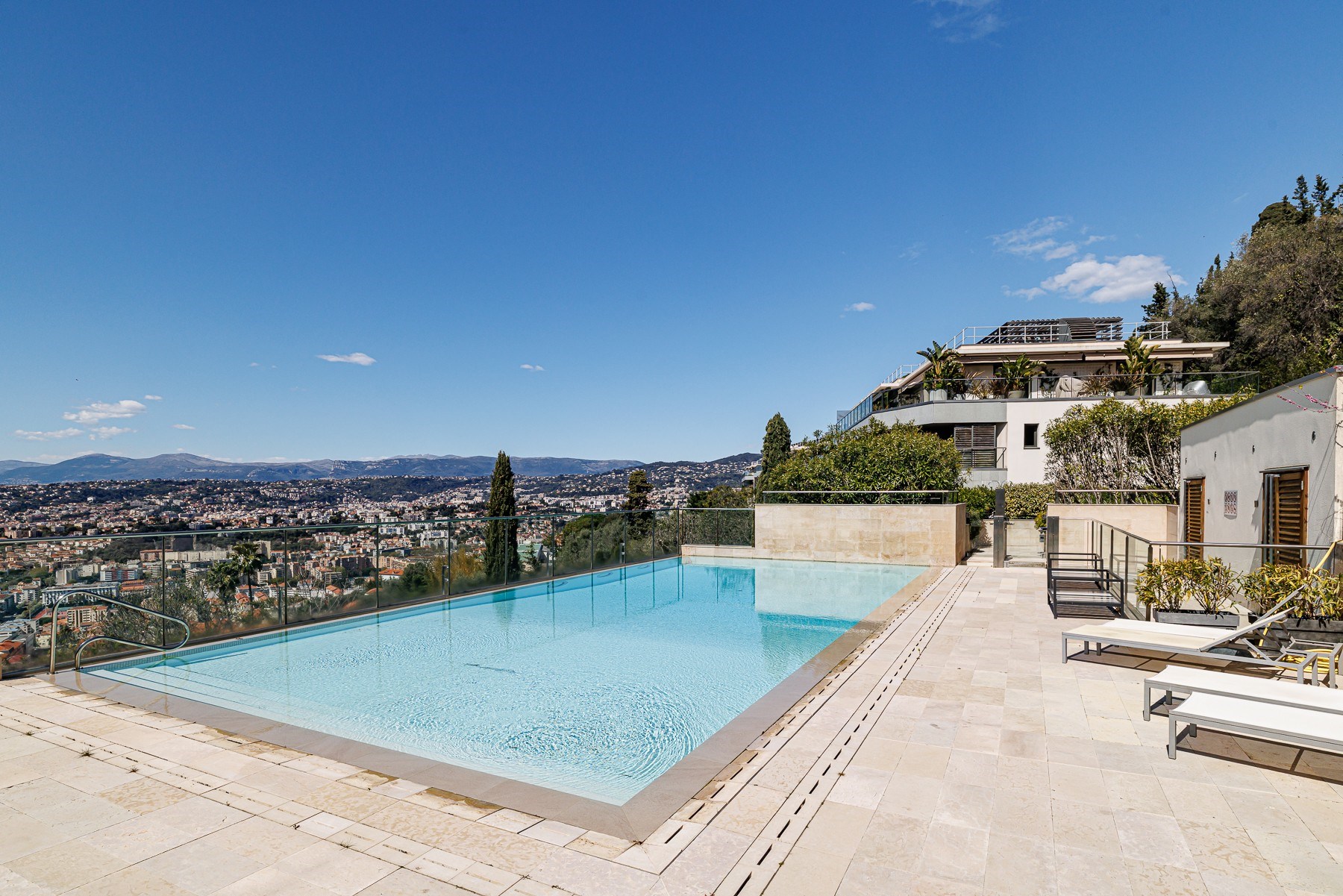  Nice sea view apartment panoramic terrace residence with pool 4 rooms French Ri… - 物件實景
