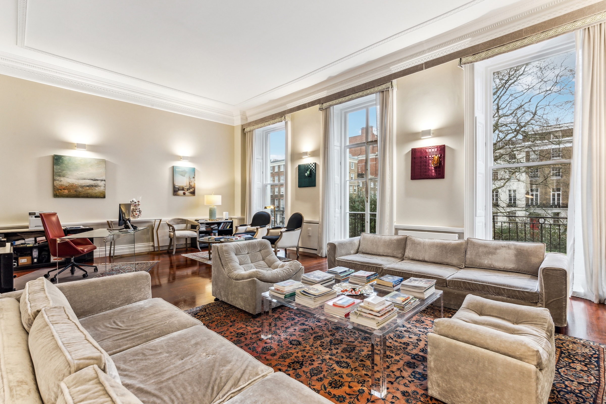 A rarely available duplex overlooking Bryanston Square