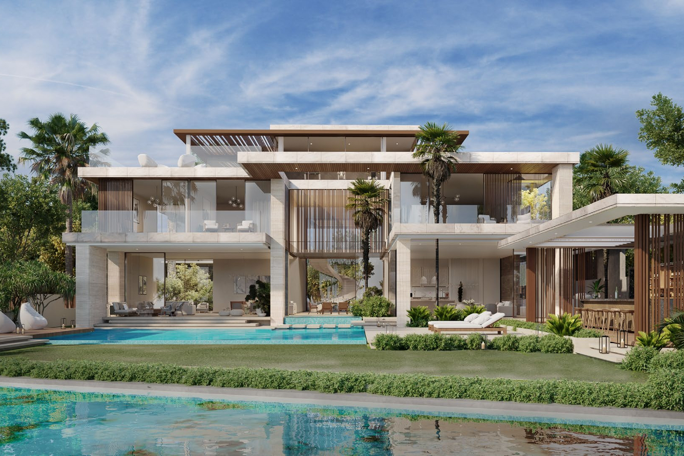  Contemporary Waterfront Villa in Tilal Al Ghaf - 物件實景