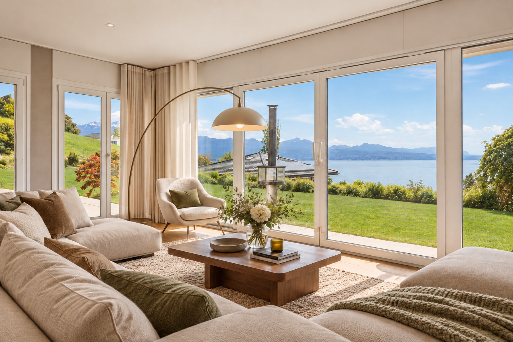  A peaceful haven bathed in light, with breathtaking views of the lake and the Al - 物件實景