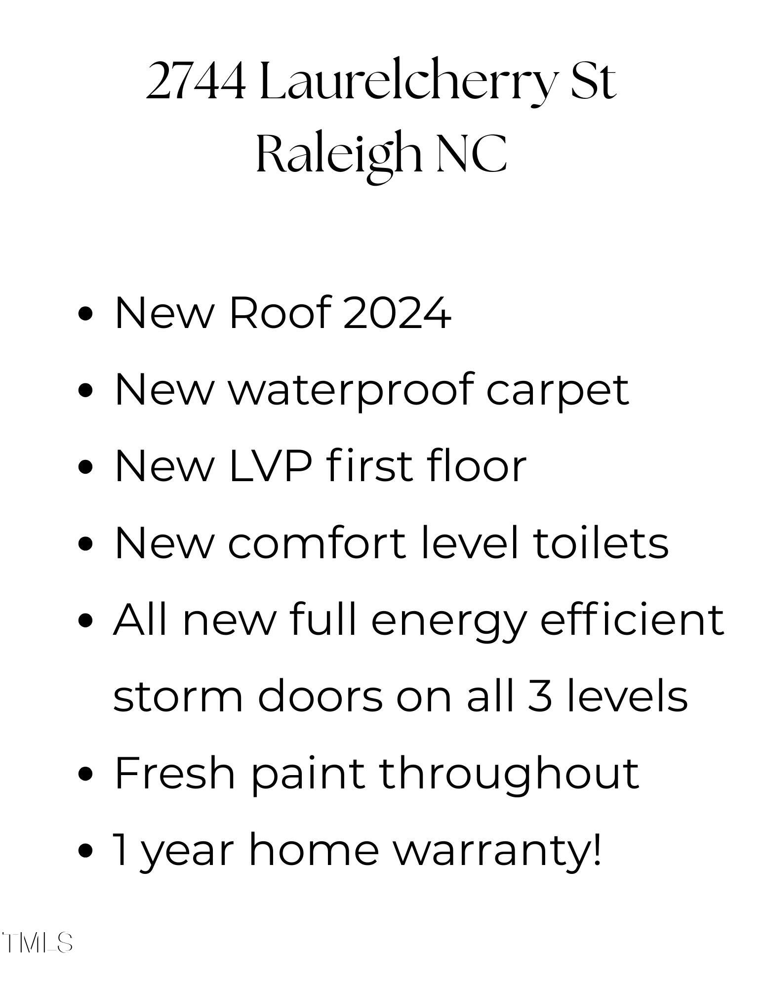 Raleigh, North Carolina, 27612, United States, 3 Bedrooms Bedrooms, ,4 BathroomsBathrooms,Residential,For Sale,1932612