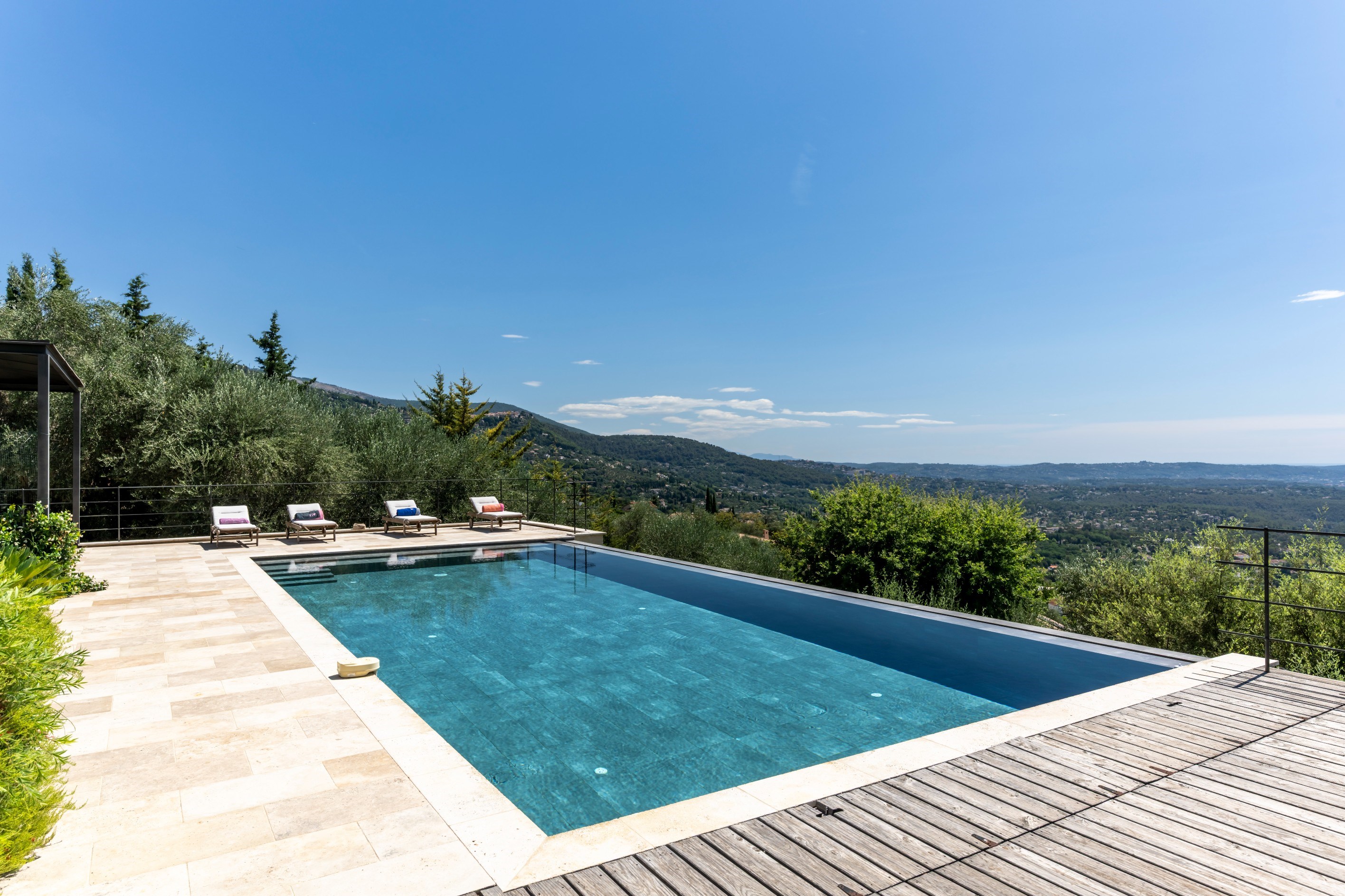  Le Tignet, renovated villa for sale with panoramic sea views, infinity pool and… - 物件實景