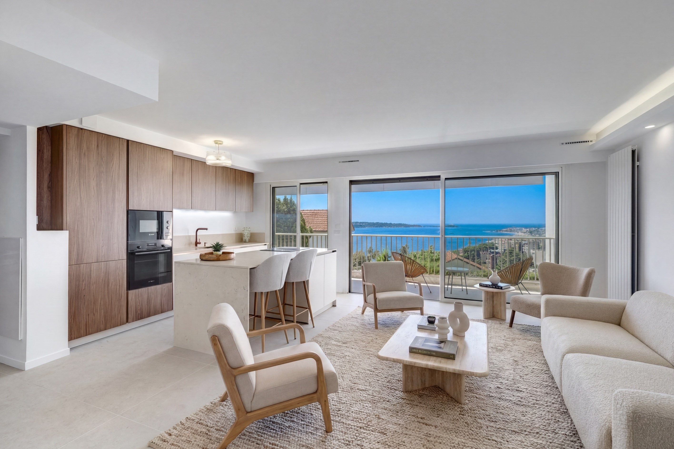  Luxury sea view apartment for sale in Cannes Californie - 物件實景