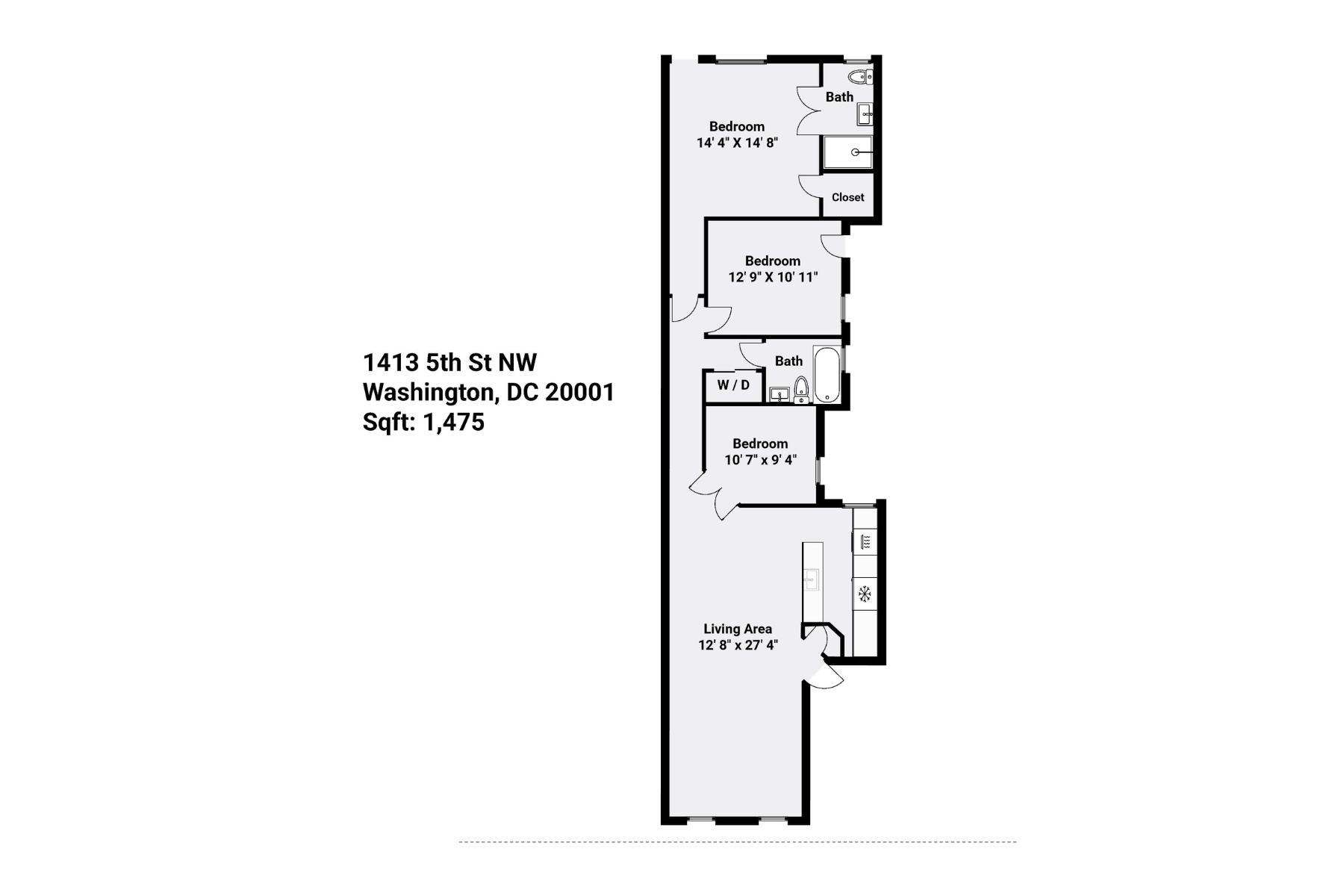  1413 5th Street NW, Washington, DC, 20001 - 物件實景