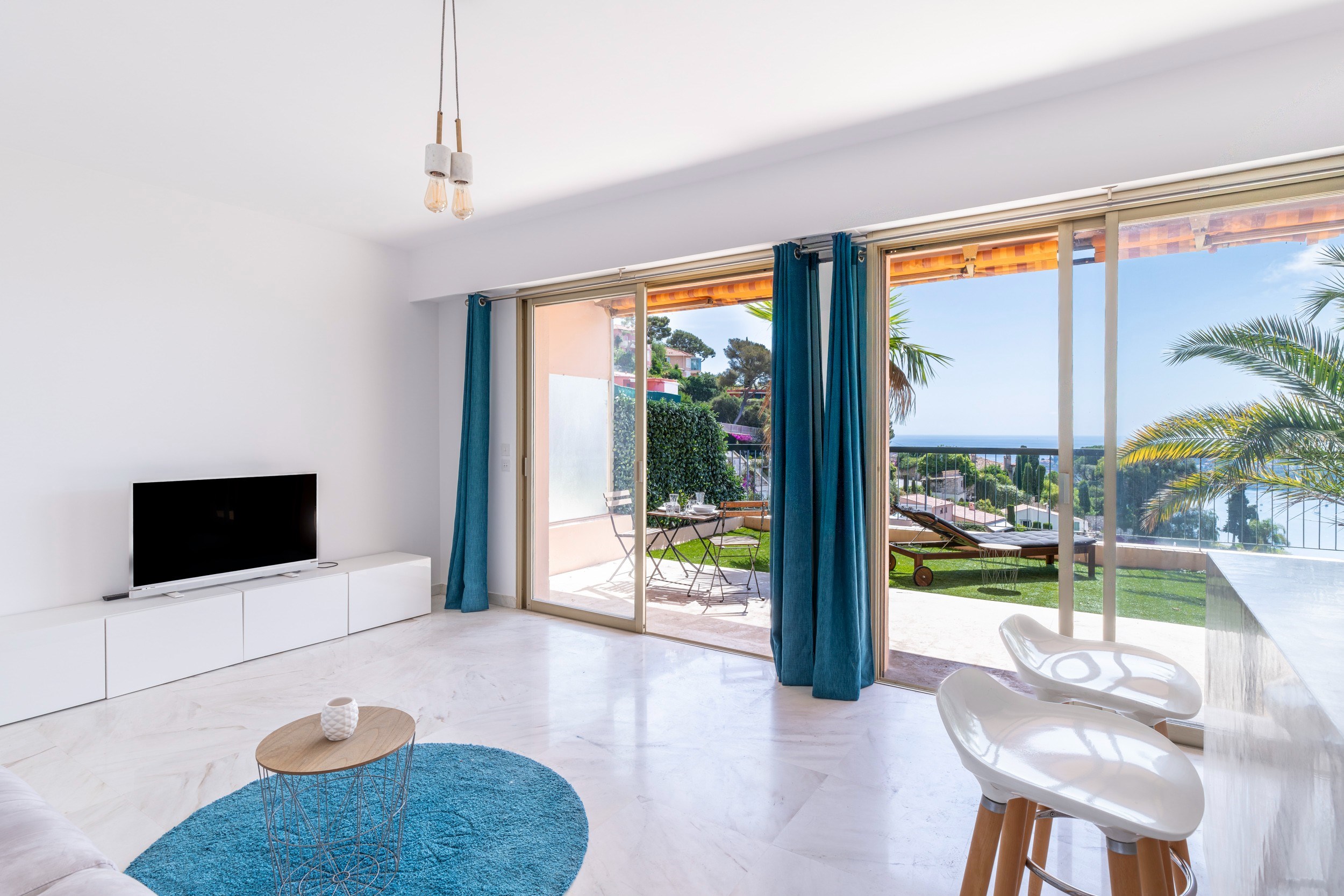  Sea view studio with private garden and large terrace in Villefranche-sur-Mer - 物件實景
