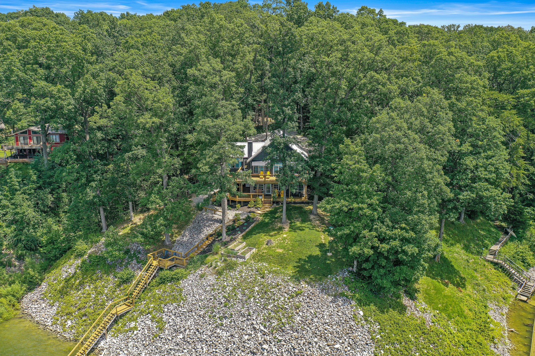  Extraordinary Custom Retreat Located on a Private Peninsula off Racoon Lake - 物件實景