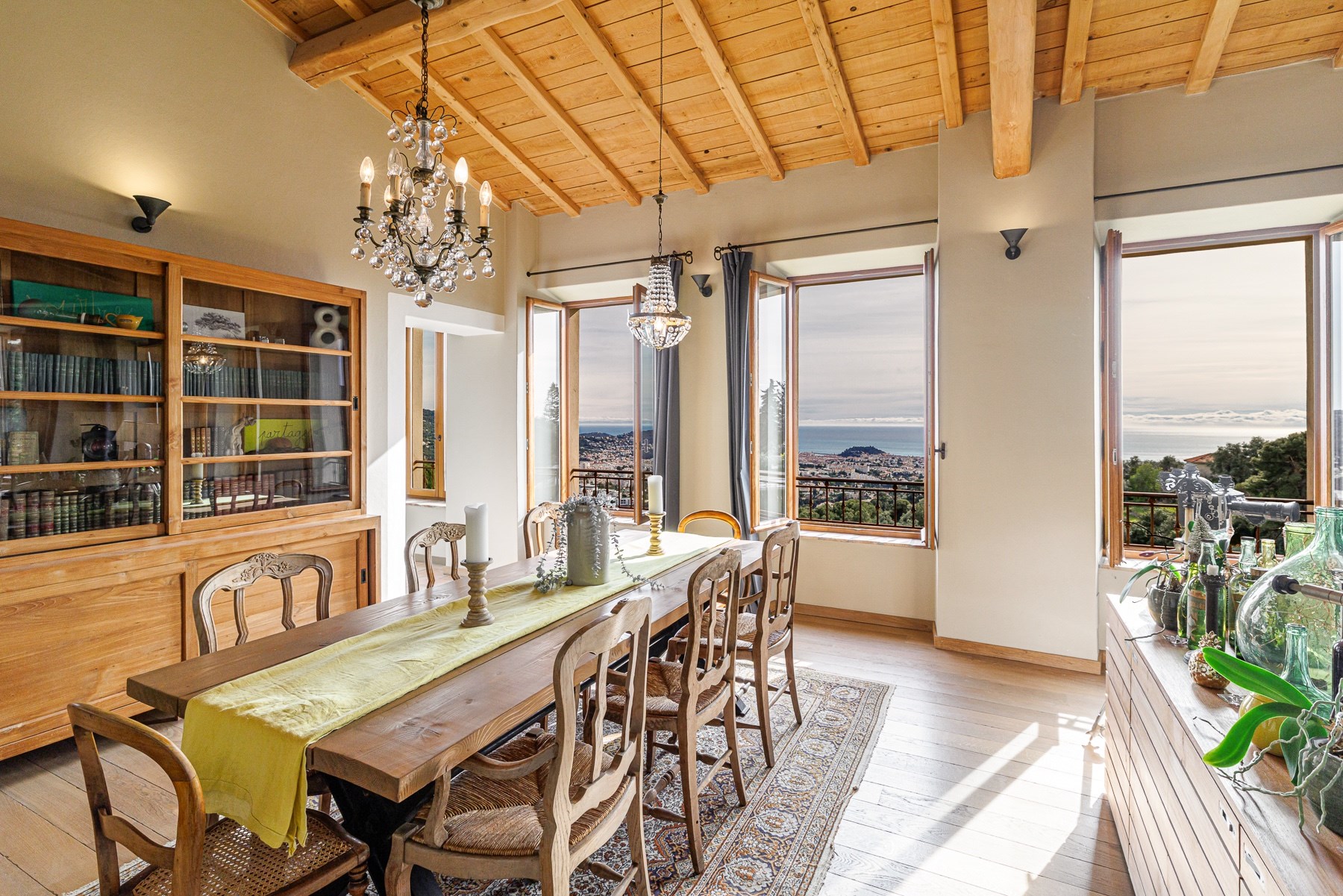  Renovated niçoise bastide with pool for sale in Gairaut, Nice: panoramic sea vi… - 物件實景
