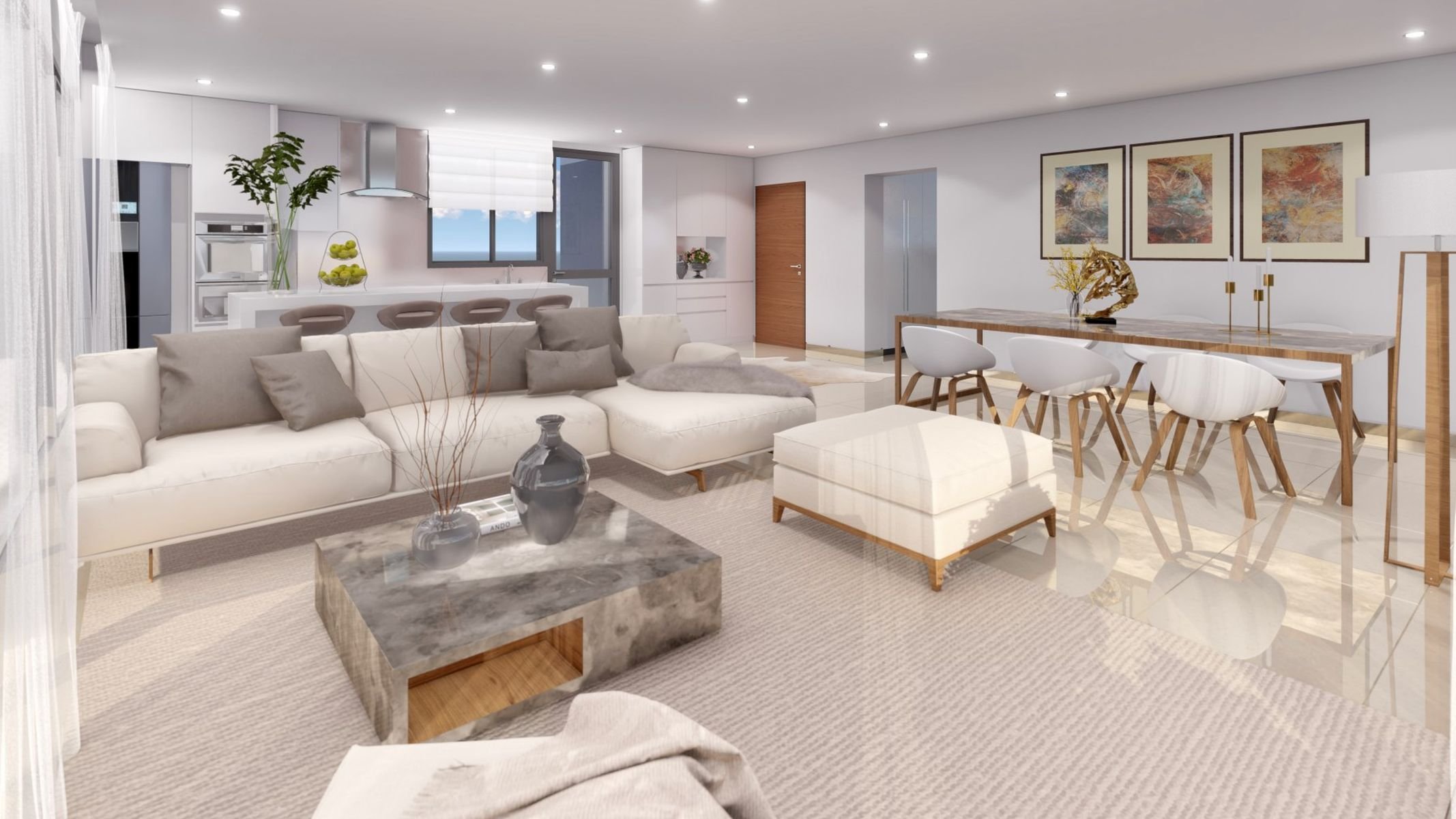  4 Bedroom Apartment with Sweeping Sea Views from the 12th Floor in Pafos - 物件實景