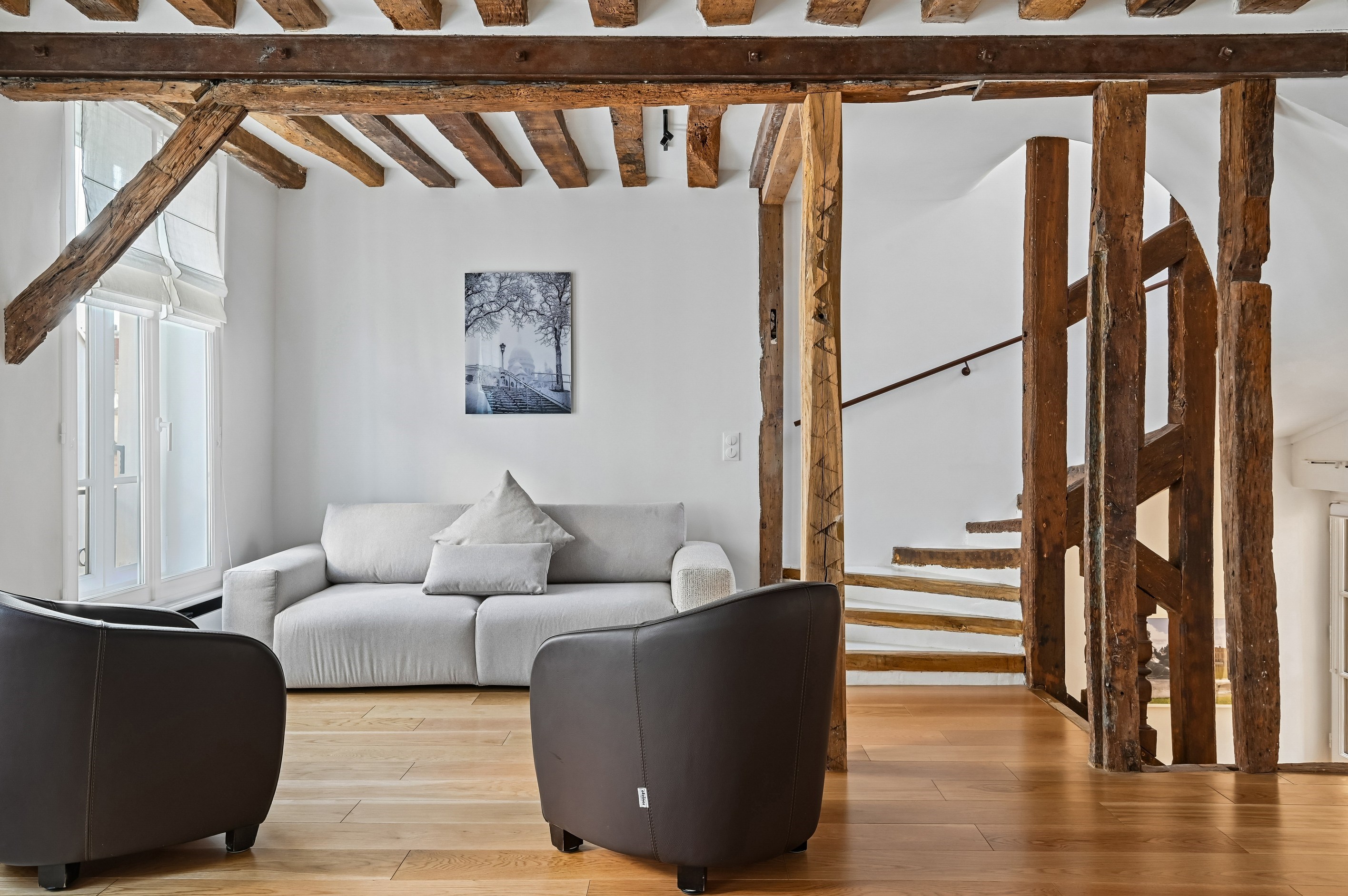  Paris 3rd - Duplex with cathedral roof renovated on the top floor. - 物件實景