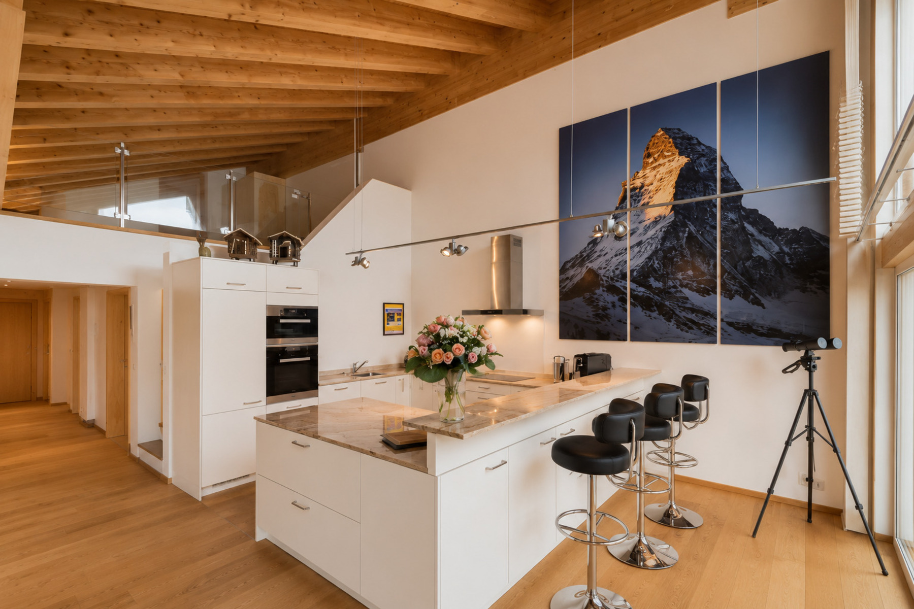  4 bedroom penthouse in a spectacular location in Grächen - 物件實景