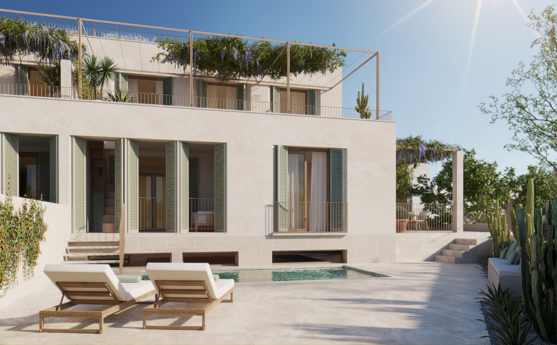  Contemporary flat with sea views, pool, and private garden in Palma - 物件實景