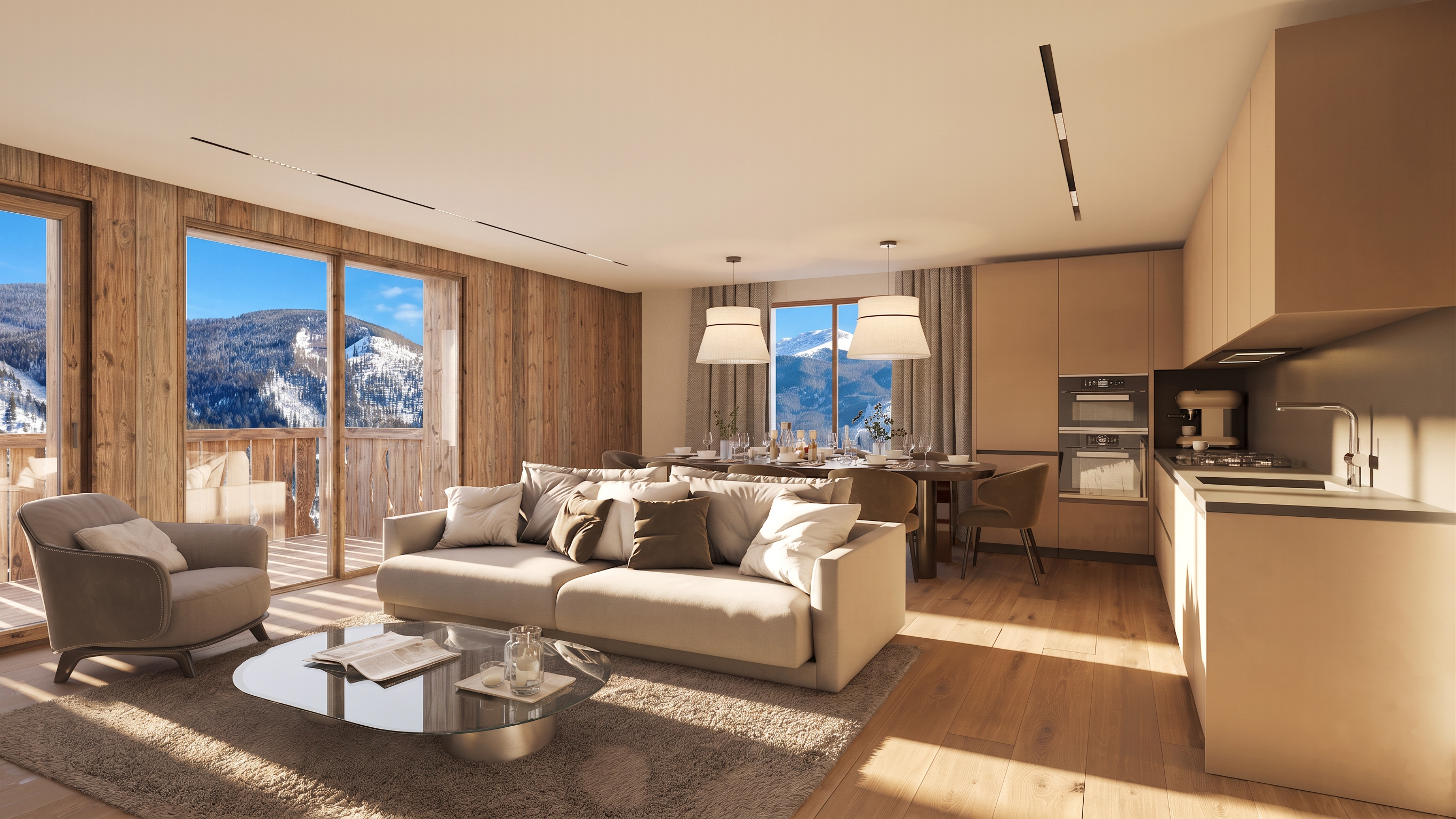  Apartment 101 Zen Haven - New residence close to the center of Megève - 物件實景