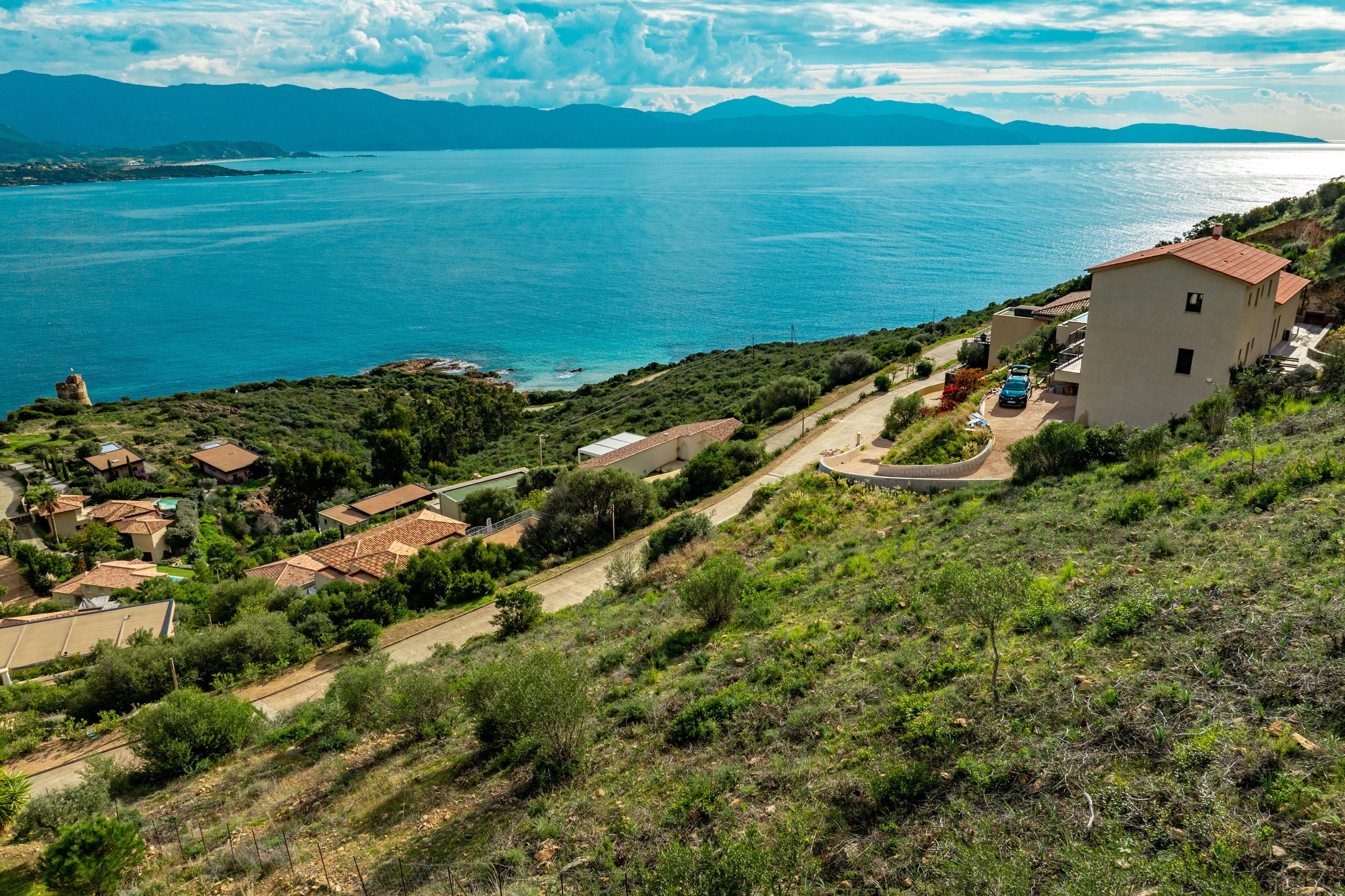  For sale : Building land with permit : villa with pool, panoramic sea view - Sa… - 物件實景