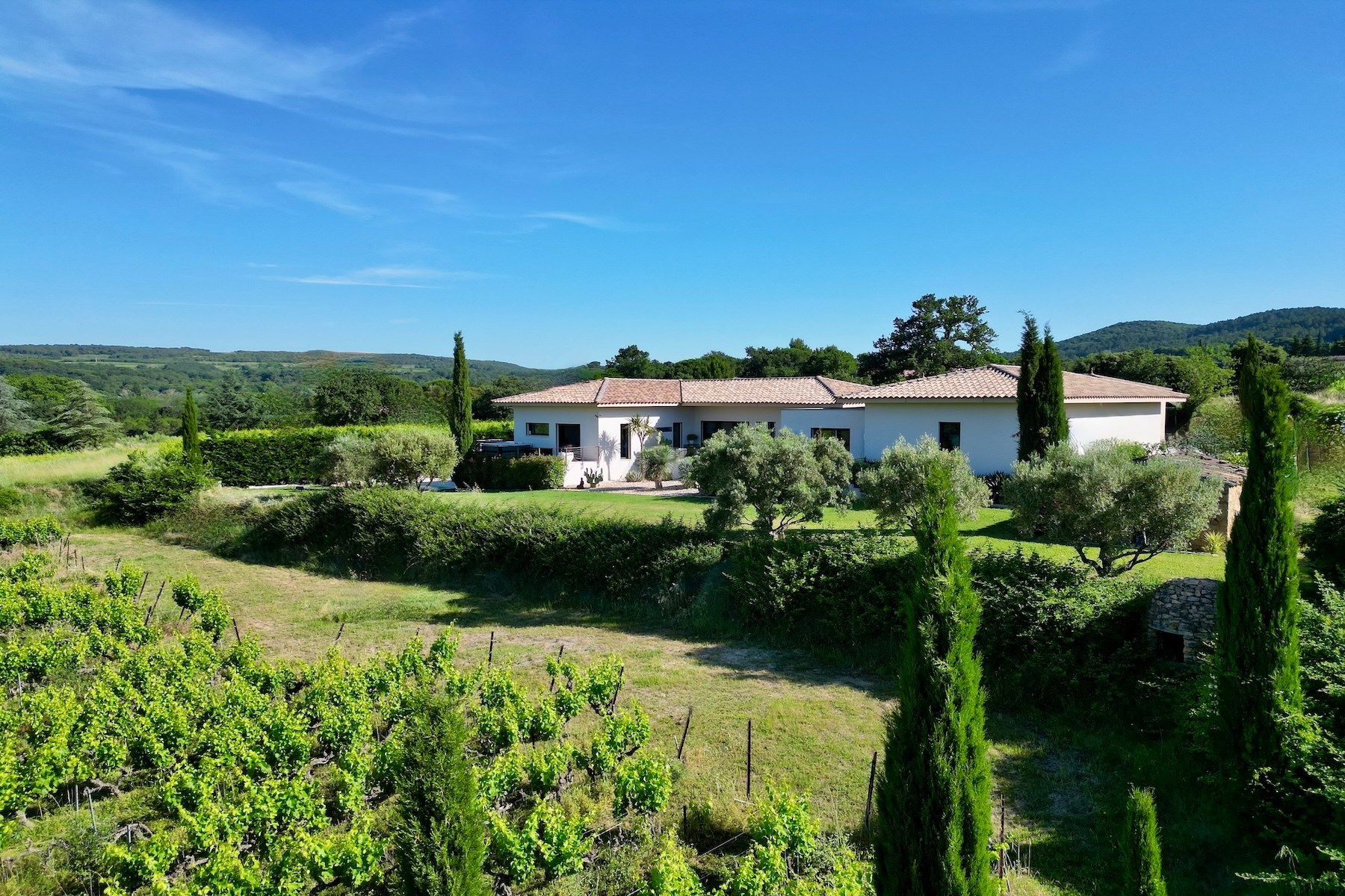  Elegant contemporary villa in the heart of the vineyards, 20 minutes from Uzès,… - 物件實景
