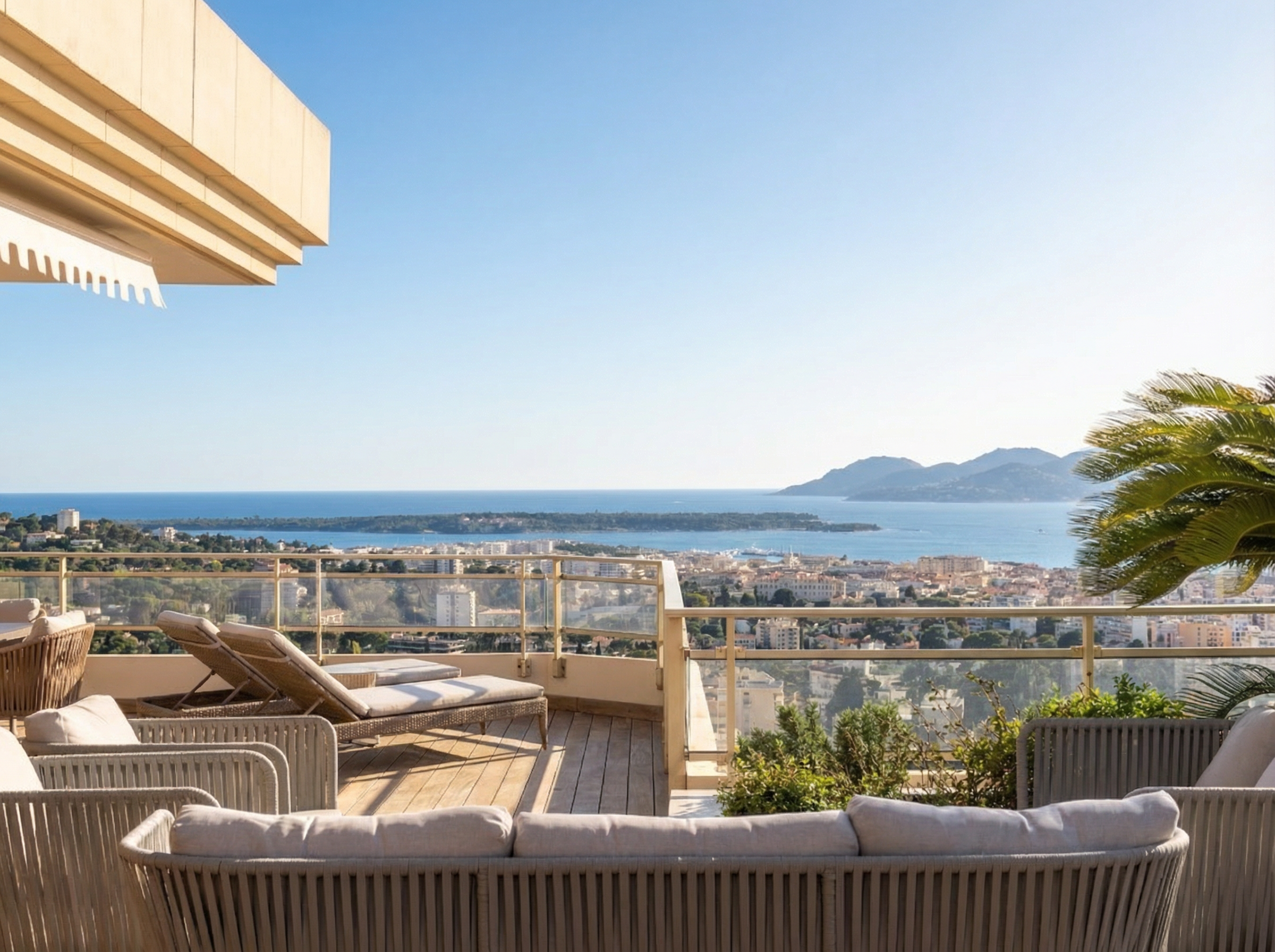  High-end penthouse Le Cannet near Cannes 150 m² terrace with sea views - 物件實景