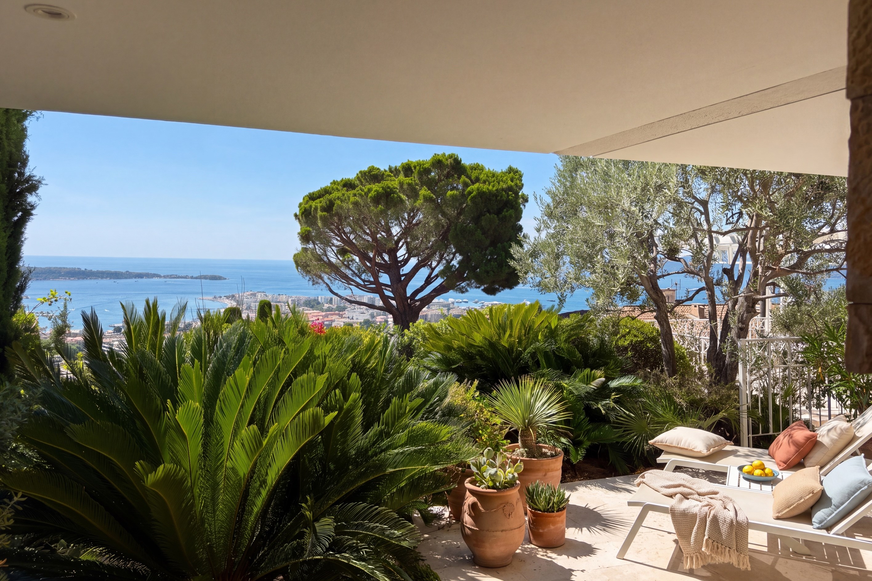  Cannes Californie, three bedroom corner apartment with 60 sqm terrace and panor… - 物件實景