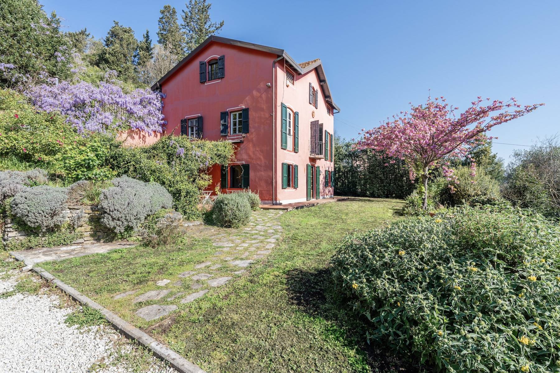 Elegant tuscan villa with olive grove 