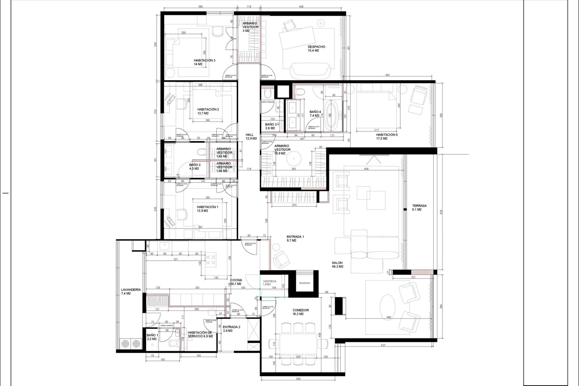  Luxurious Six-Bedroom Apartment in Exclusive Pedralbes Building - 物件實景