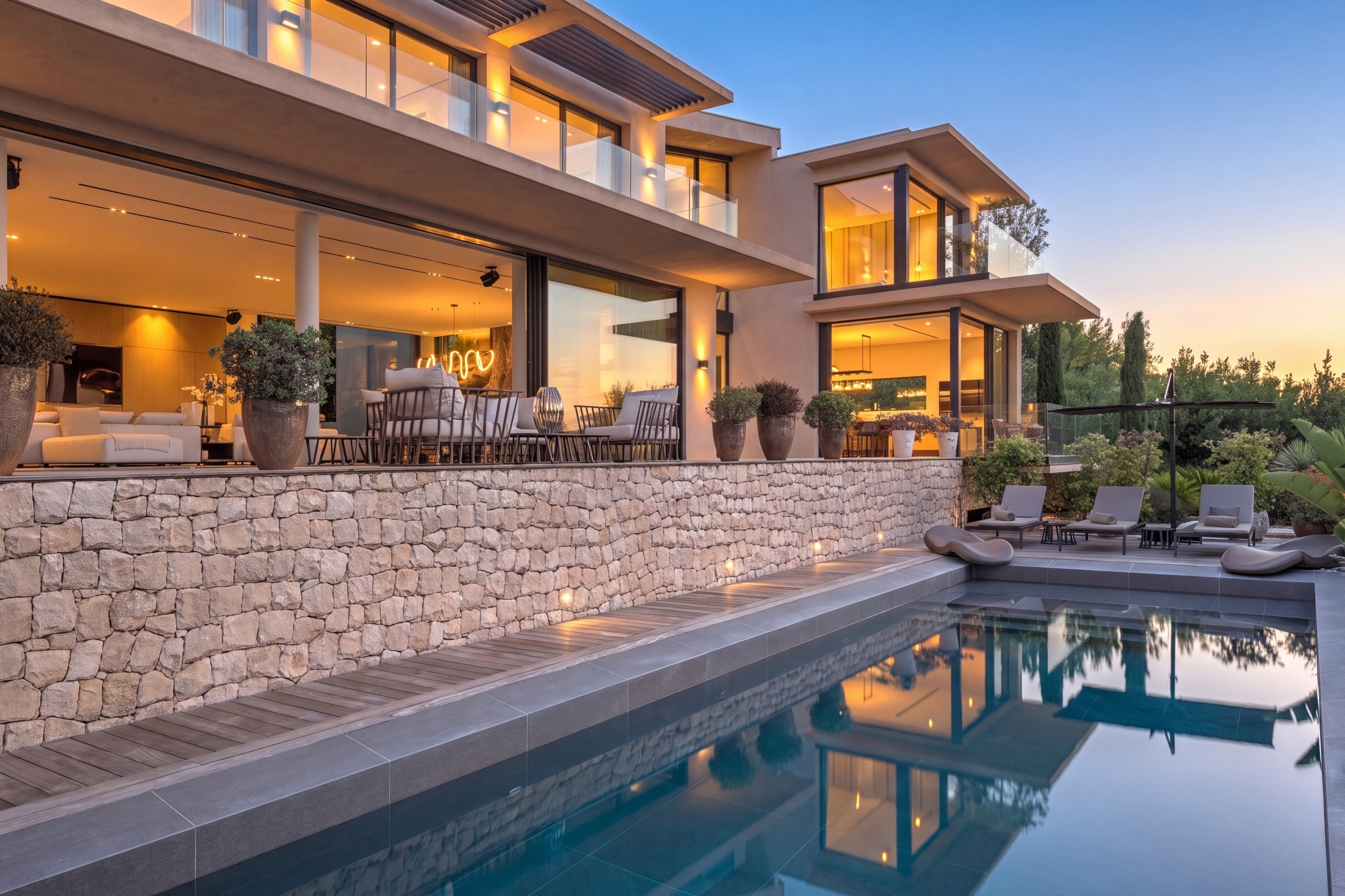  Contemporary architect-designed villa with mirror pool and high-end amenities - 物件實景