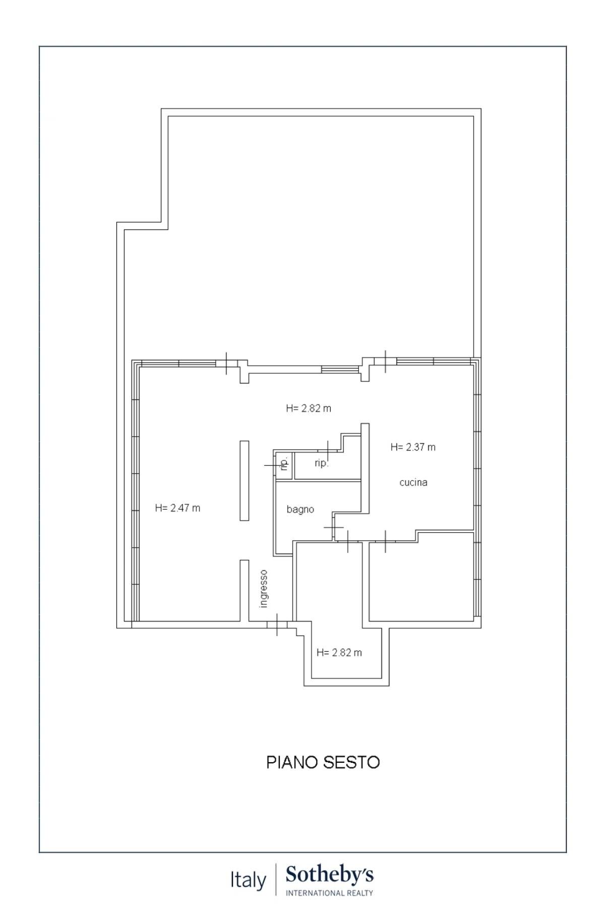  Penthouse with large sea view terrace - 物件實景