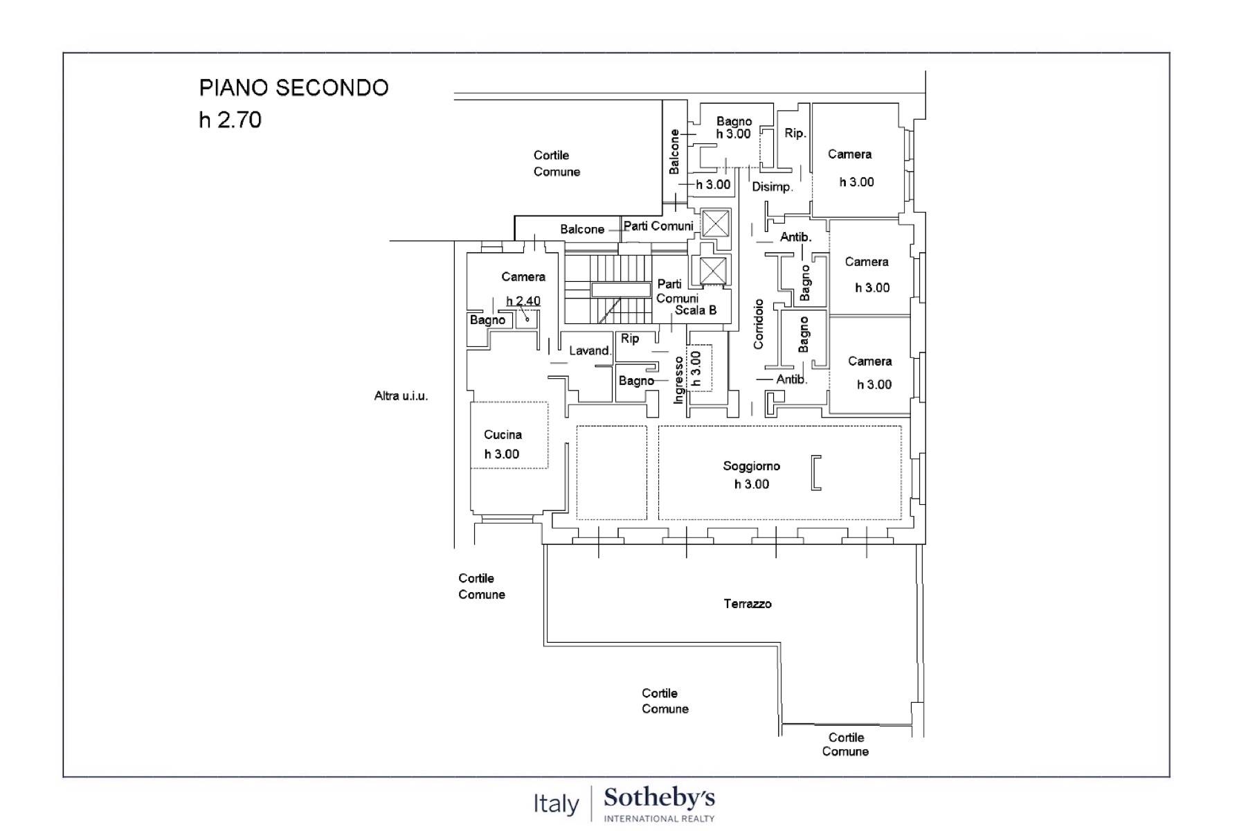 Prestigious apartment with terrace in Corso Magenta 
