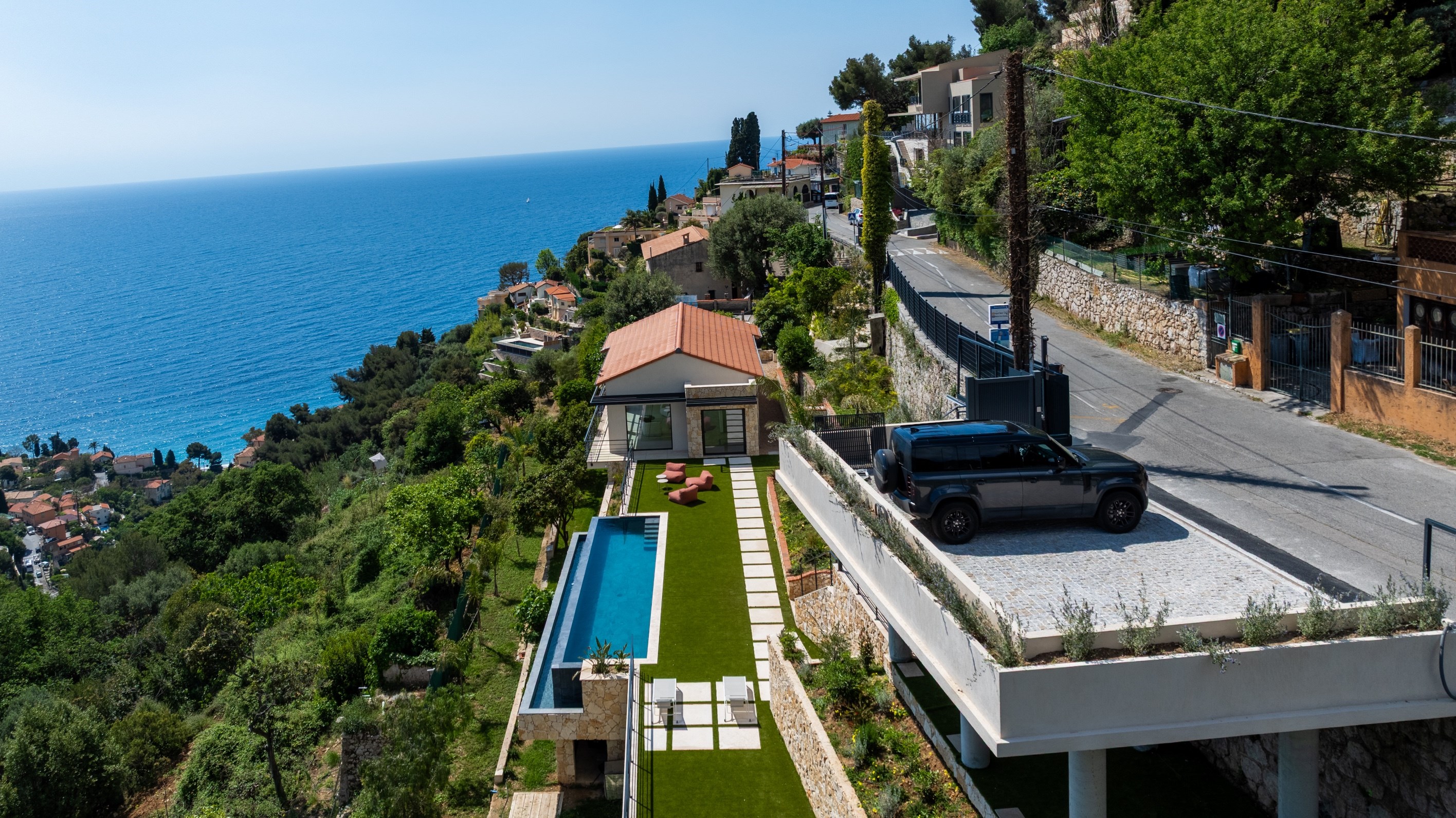  New villa with panoramic sea view, Serret district, Roquebrune Cap Martin Monaco - 物件實景