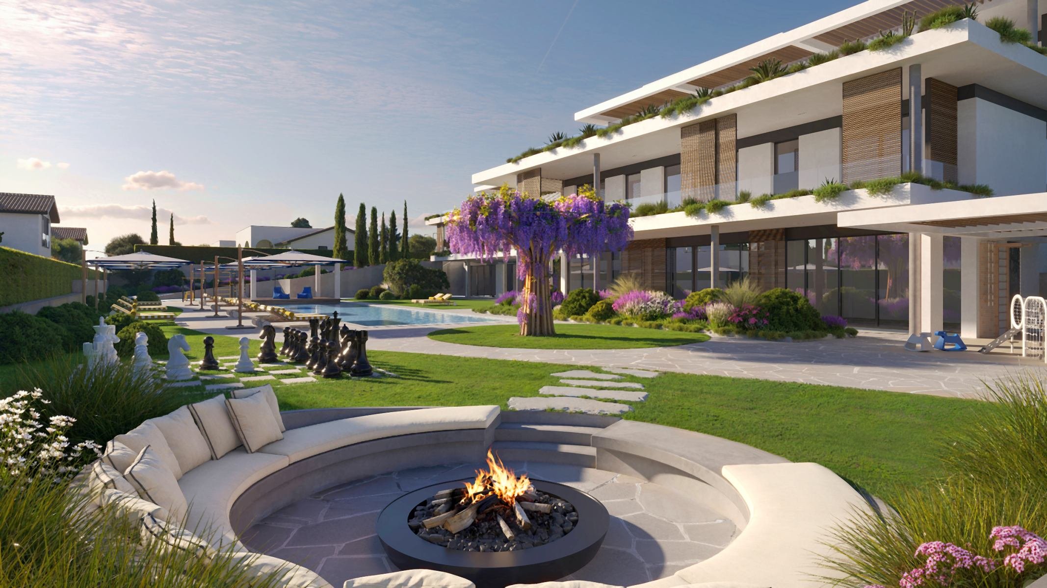  California-Style Villa with Private Courtyard in Souni, Cyprus - 物件實景