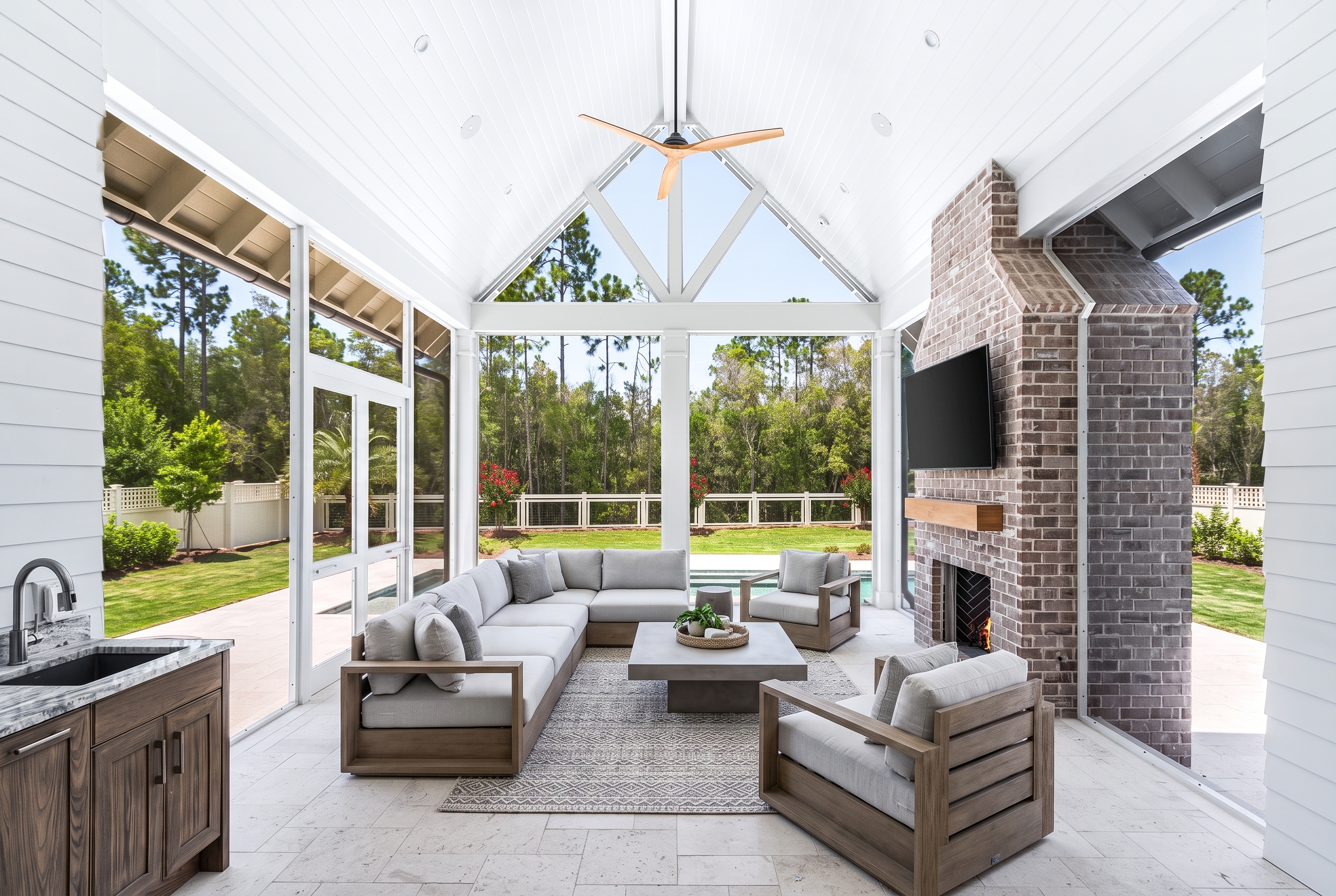  Backyard Oasis with 15x40 Pool, 7x16 Spa, Firepit and Spacious Porch - 物件實景