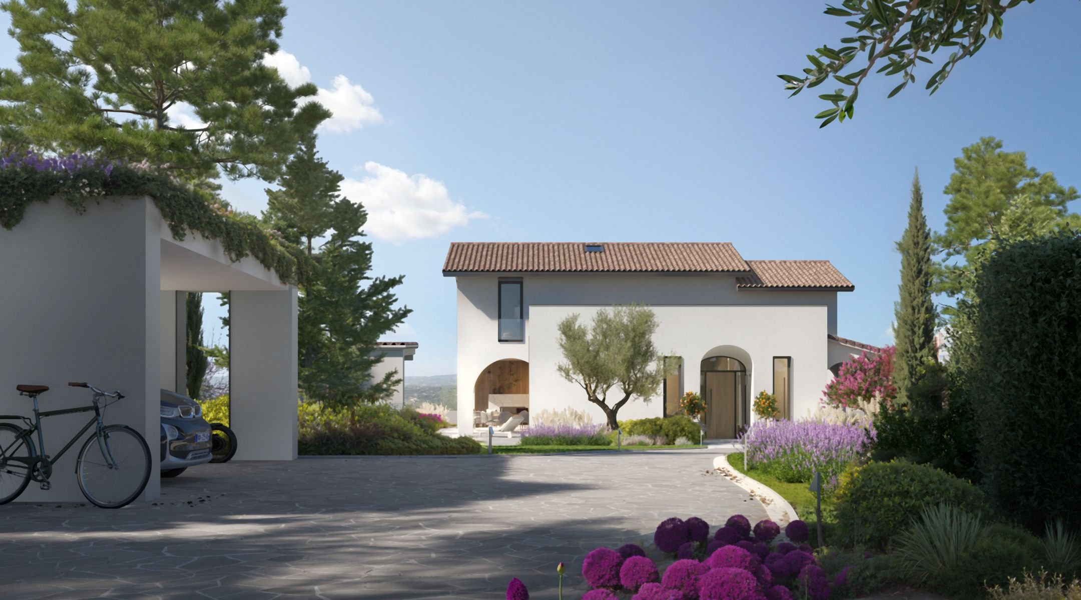  California-Style Villa with Private Courtyard in Souni, Cyprus - 物件實景