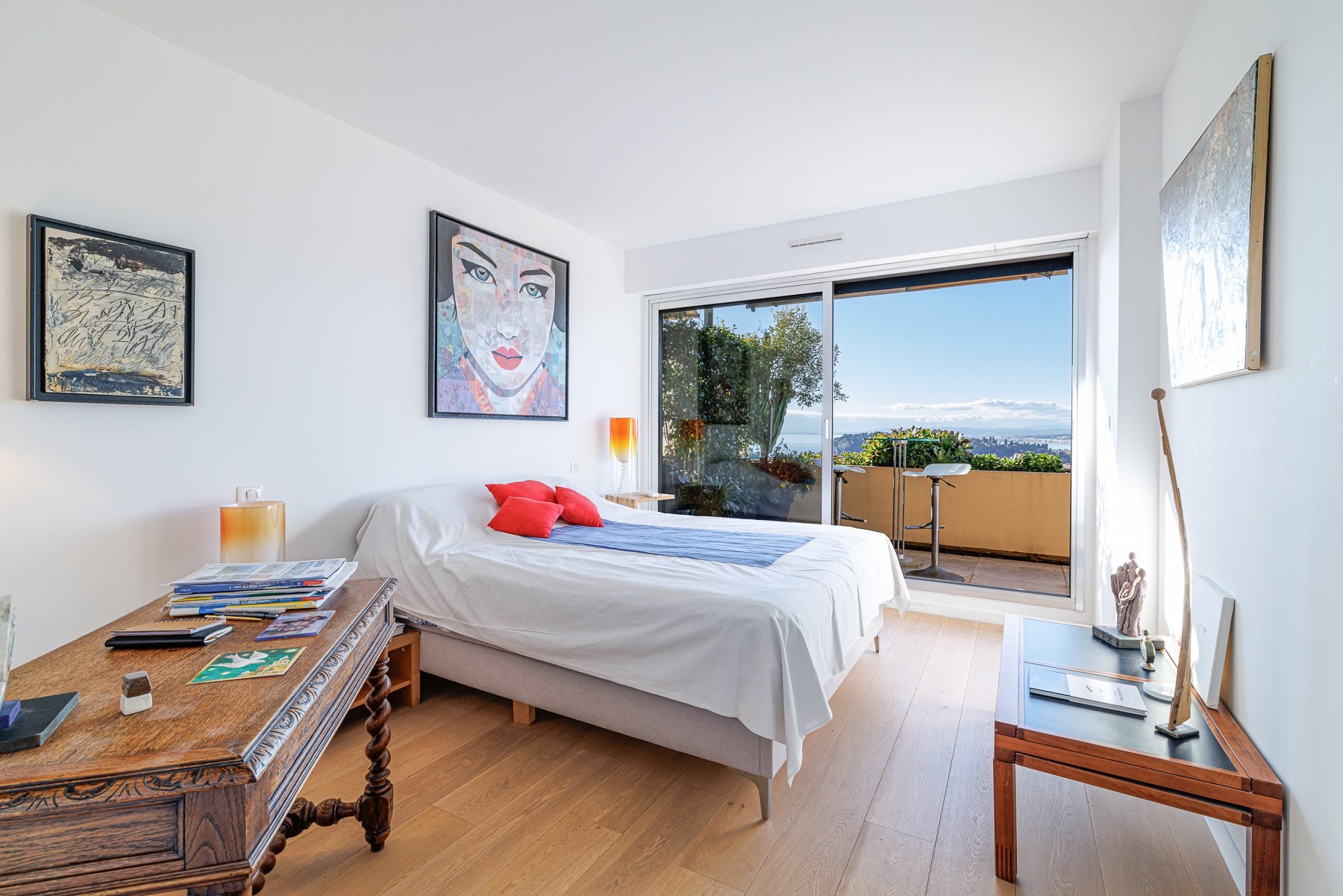  Top-floor 3-bedroom apartment with sea view and terrace, Mont-Alban, Nice - 物件實景