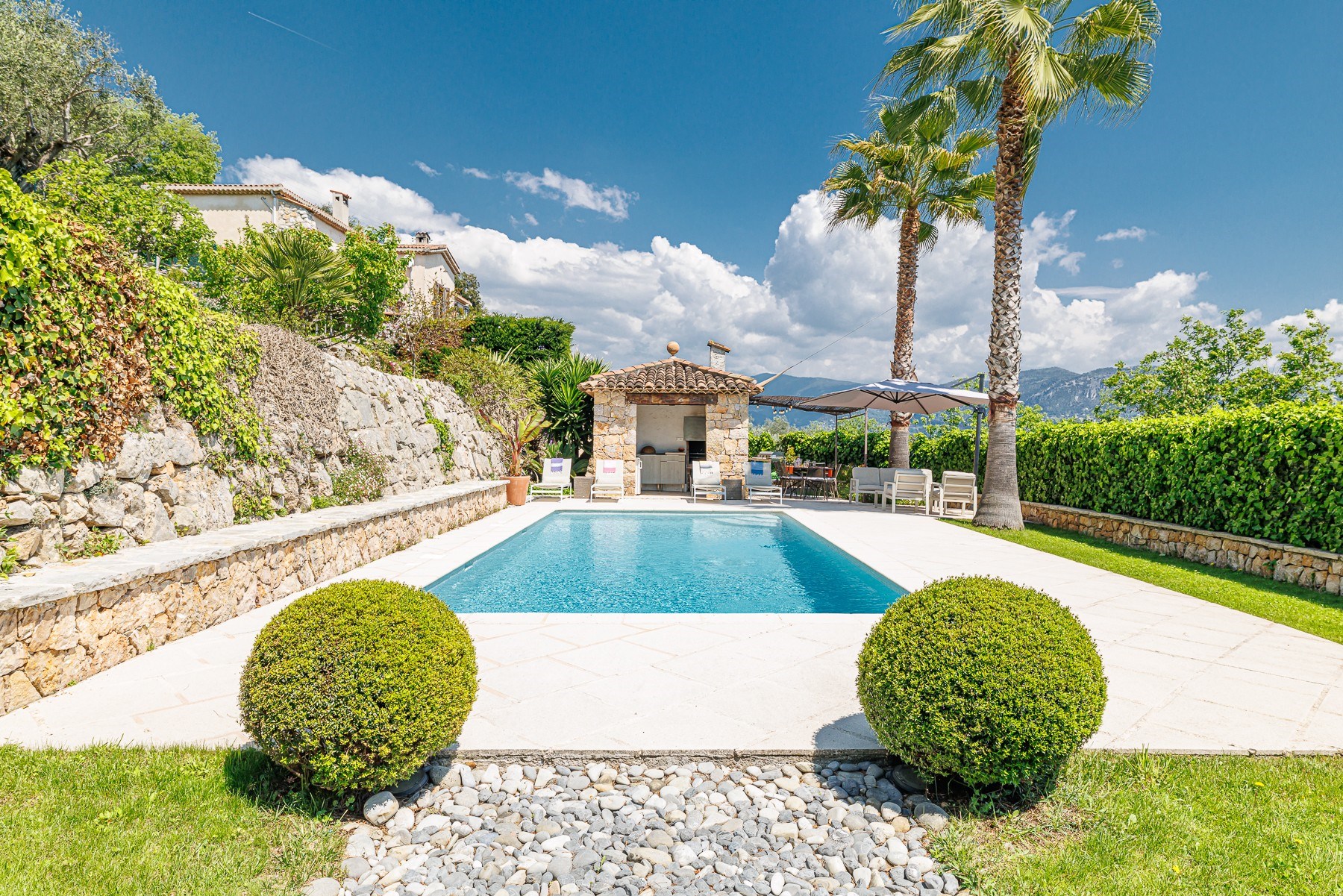  Gattières Provençal villa with panoramic views, pool and olive grove near Nice - 物件實景