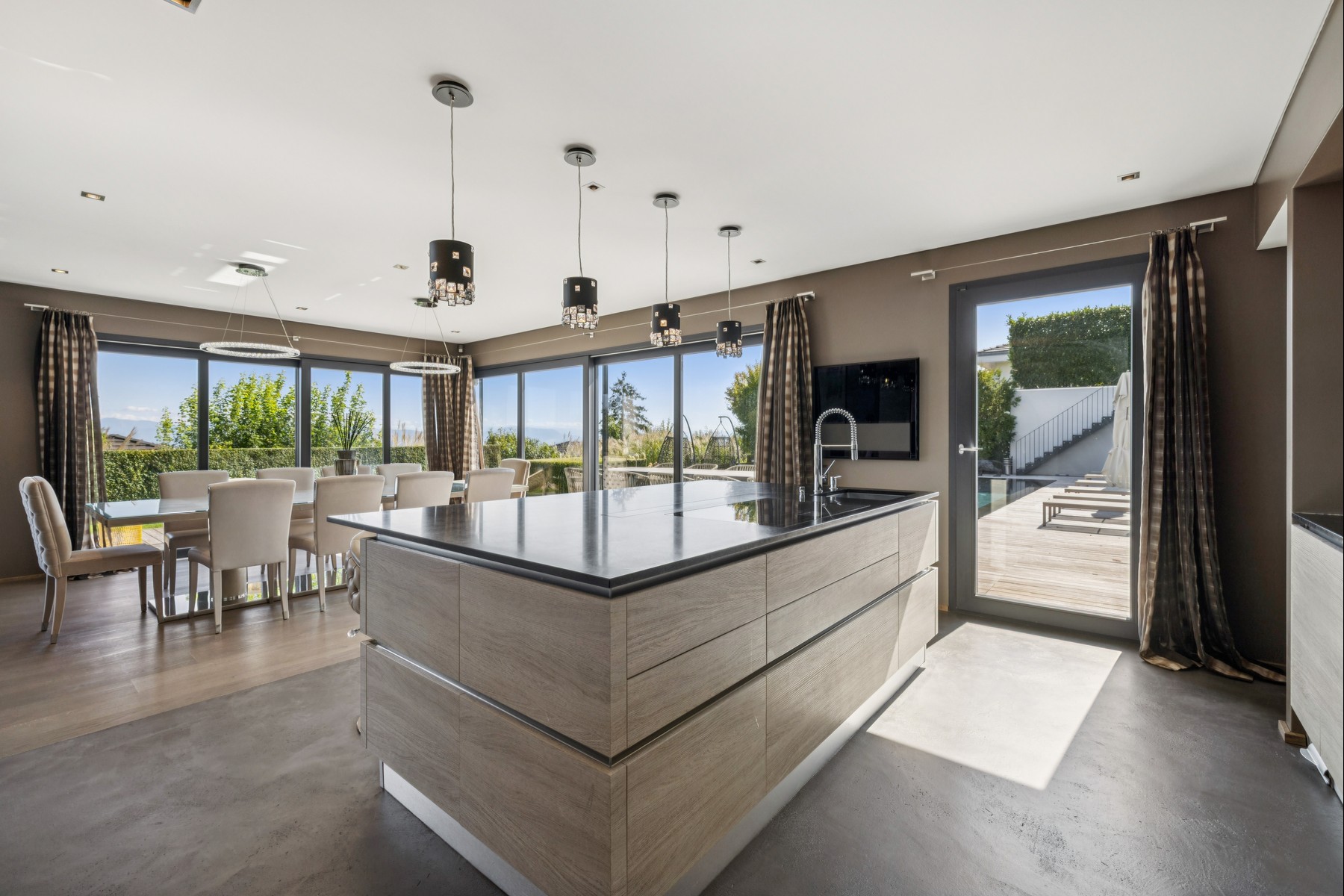  Contemporary architect-designed villa with a pool and a view of Lake Geneva - 物件實景